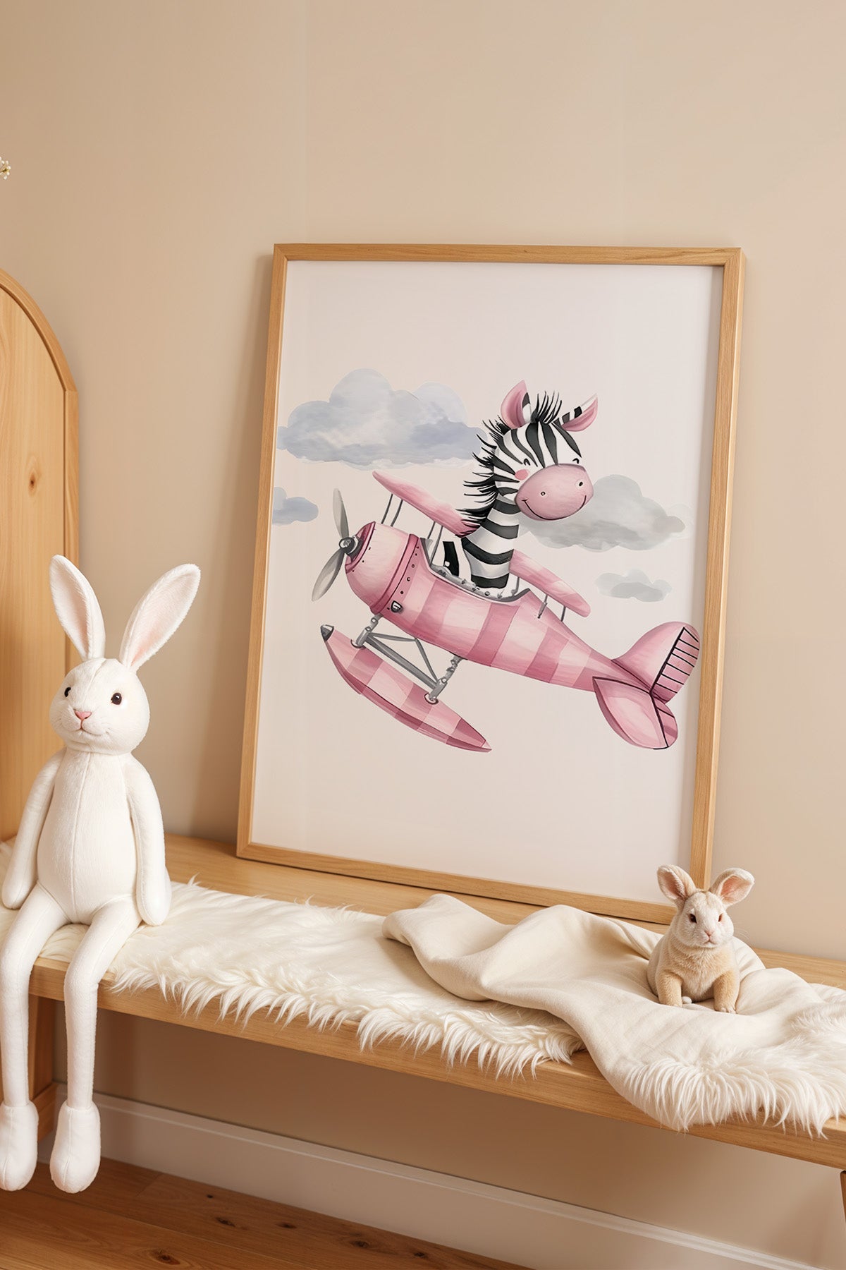 Çocuk Odası, Bebek Odası Ahşap Çerçeveli Poster, Tablo No:41