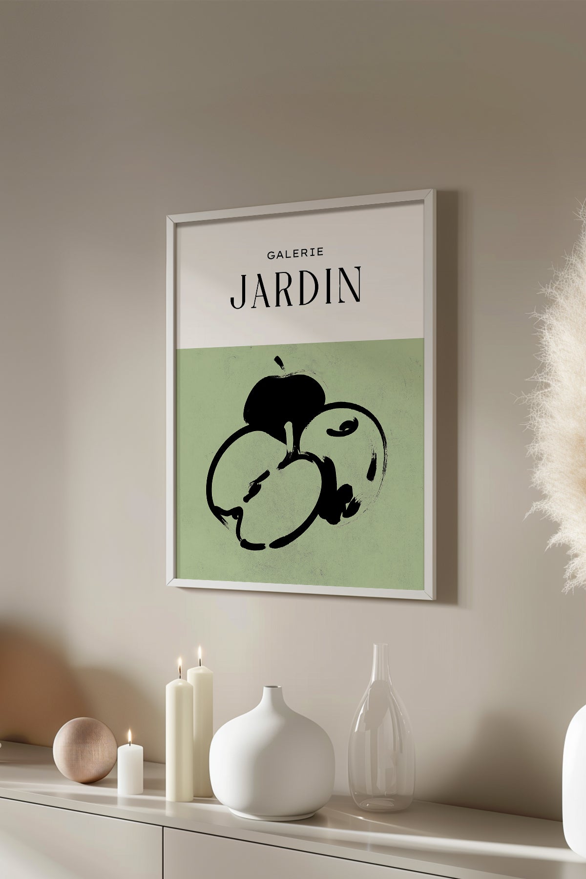 Bohemian Serisi Beyaz Çerçeveli Poster, Tablo No:45