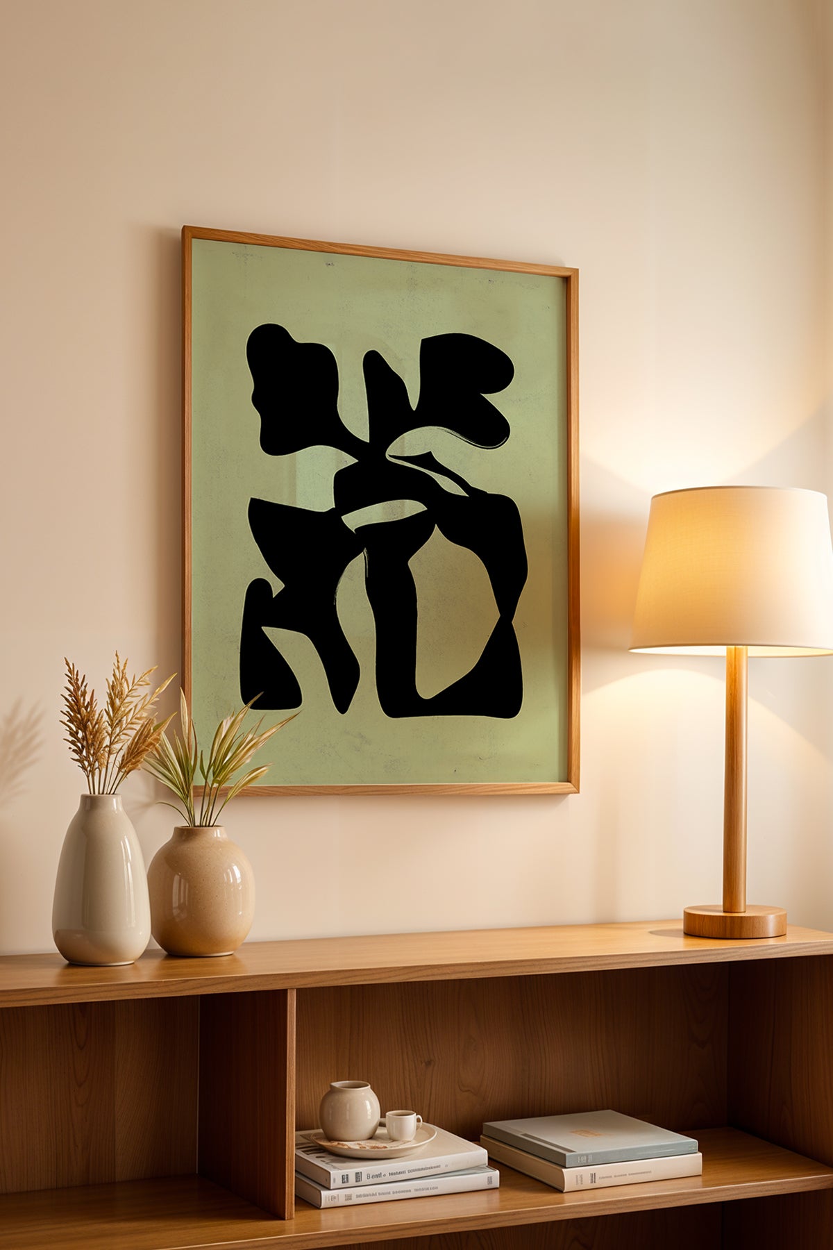Bohemian Serisi Ahşap Çerçeveli Poster, Tablo No:55