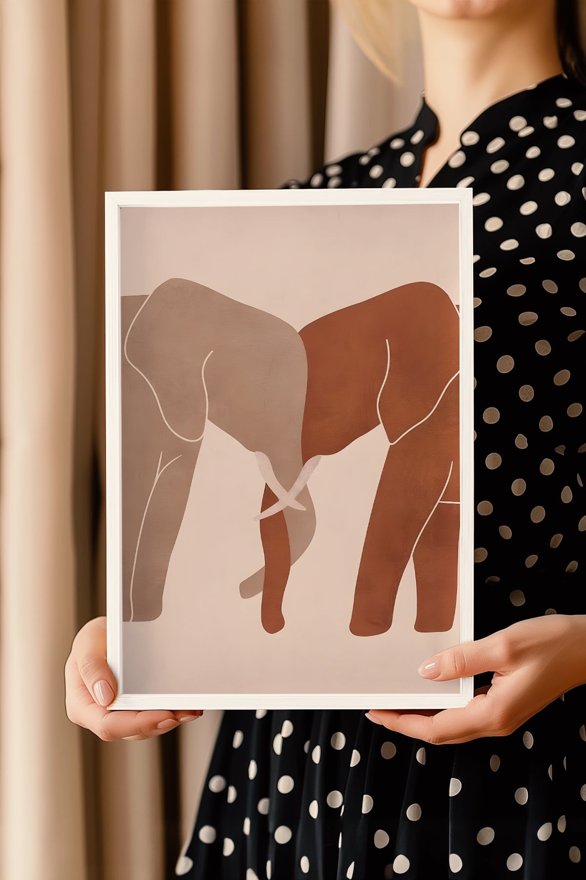 Bohemian Serisi Beyaz Çerçeveli Poster, Tablo No:33