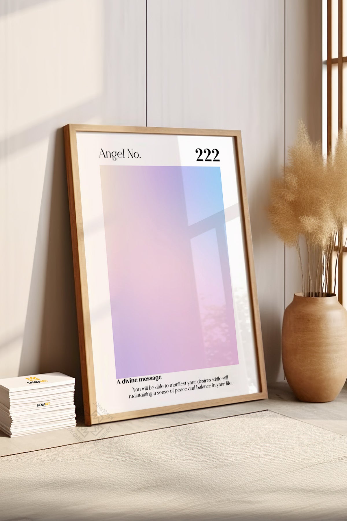 Aura Serisi Ahşap Çerçeveli Poster, Tablo No:68