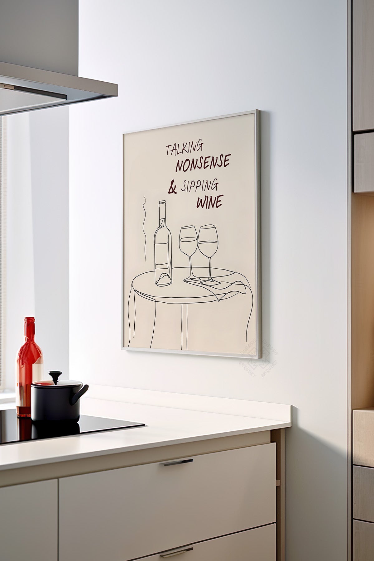 Kokteyl Serisi Beyaz Çerçeveli Poster, Tablo, Cafe, Restoran, Mutfak Duvar Dekoru No:60