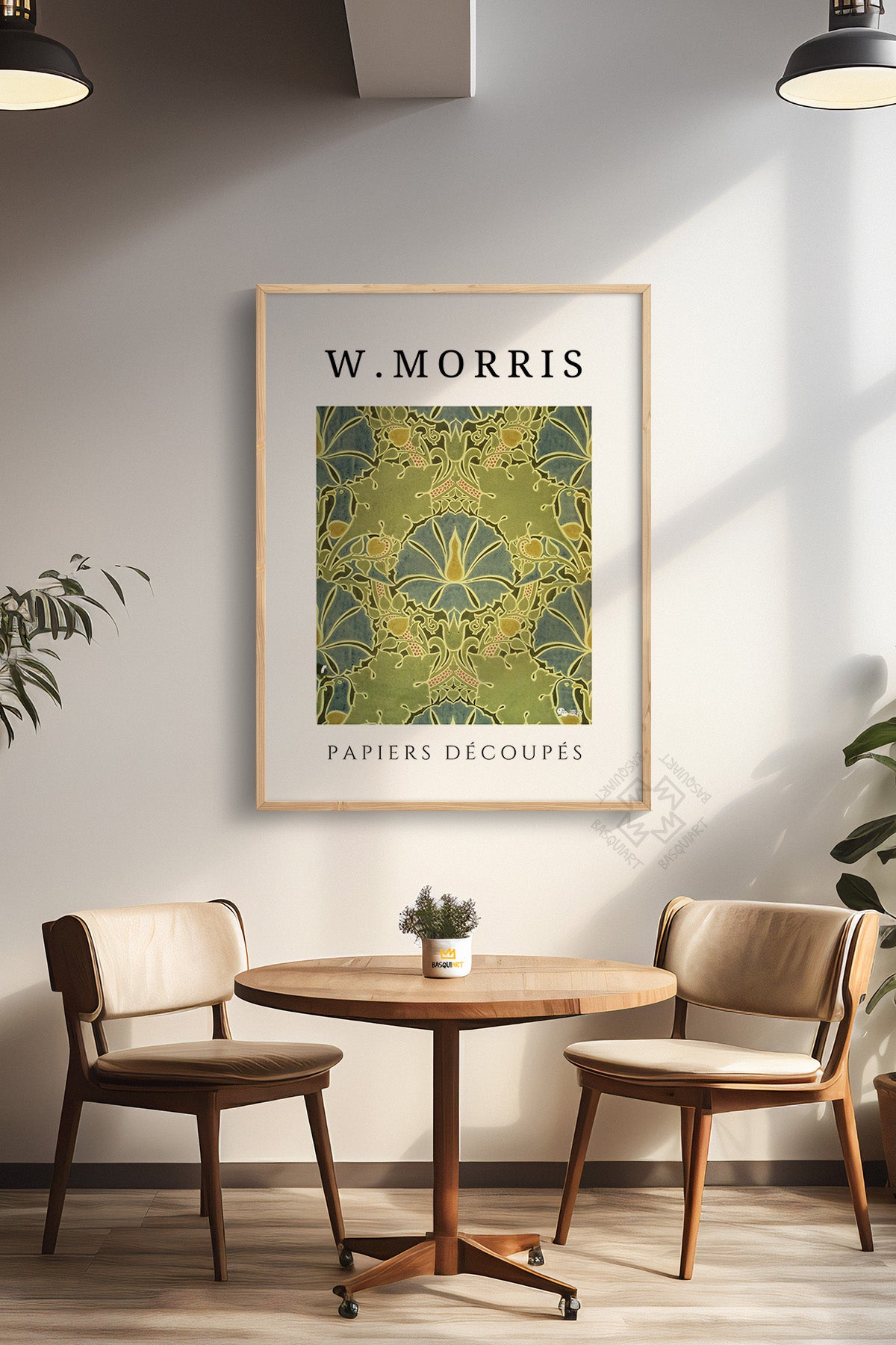 William Morris Serisi Ahşap Çerçeveli Poster, Tablo Duvar Dekoru No:3