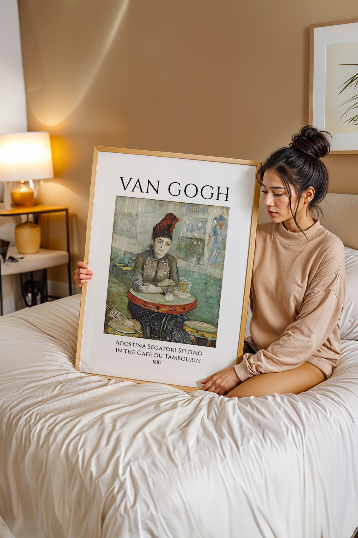 Vincent Van Gogh Serisi Ahşap Çerçeveli Poster, Tablo Duvar Dekoru No:23