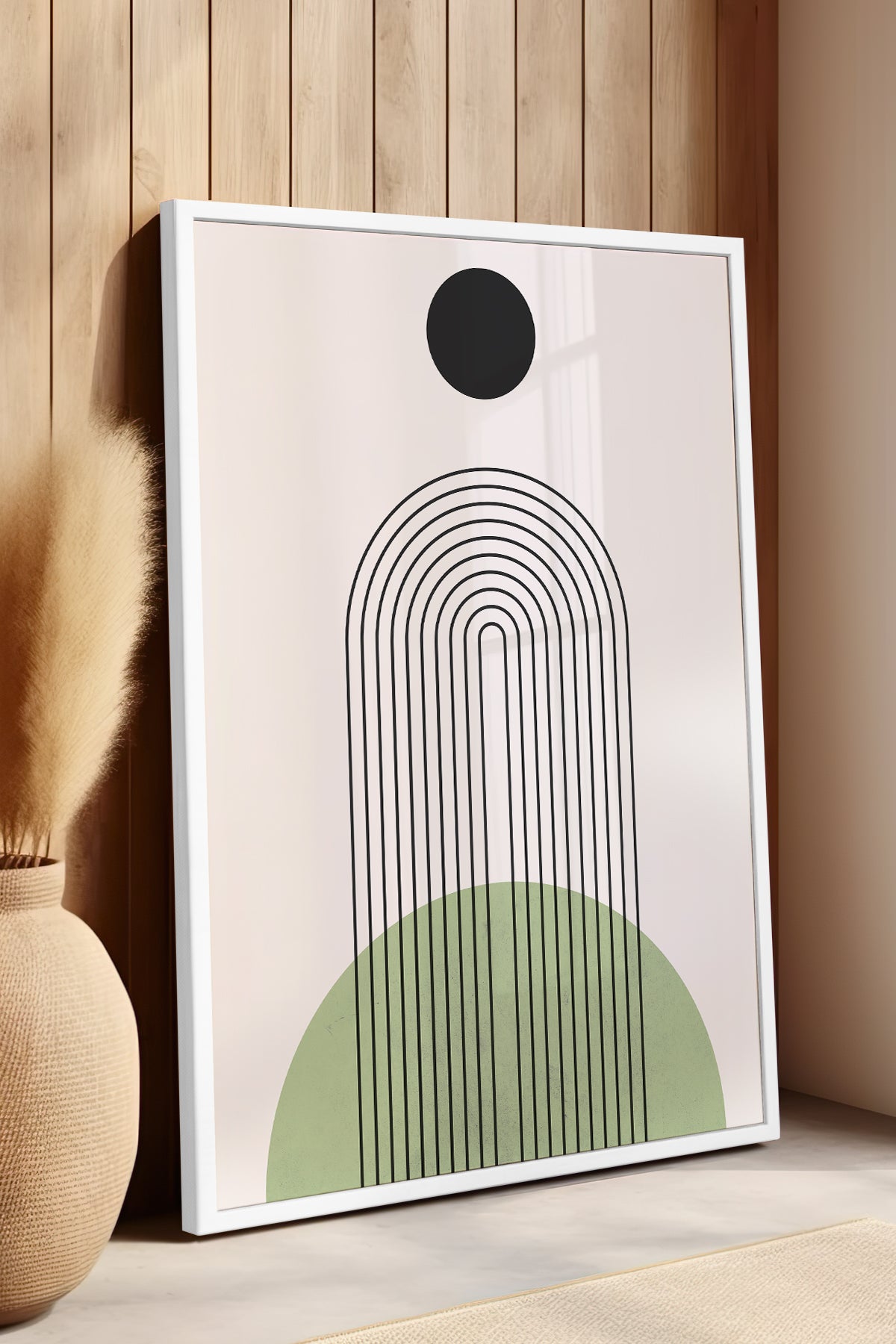 Bohemian Serisi Beyaz Çerçeveli Poster, Tablo No:48