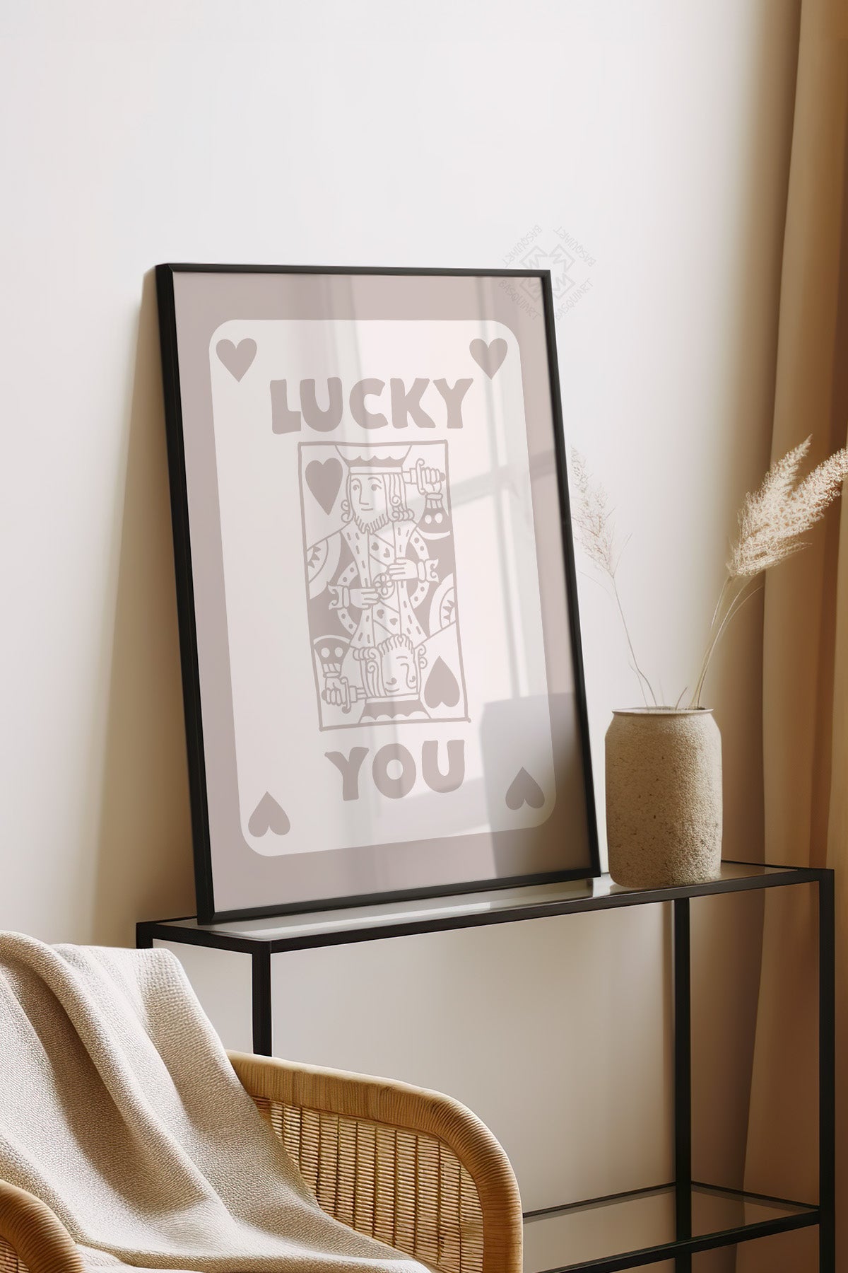 Lucky You Serisi Siyah Çerçeveli Poster, Tablo Duvar Dekoru No:5