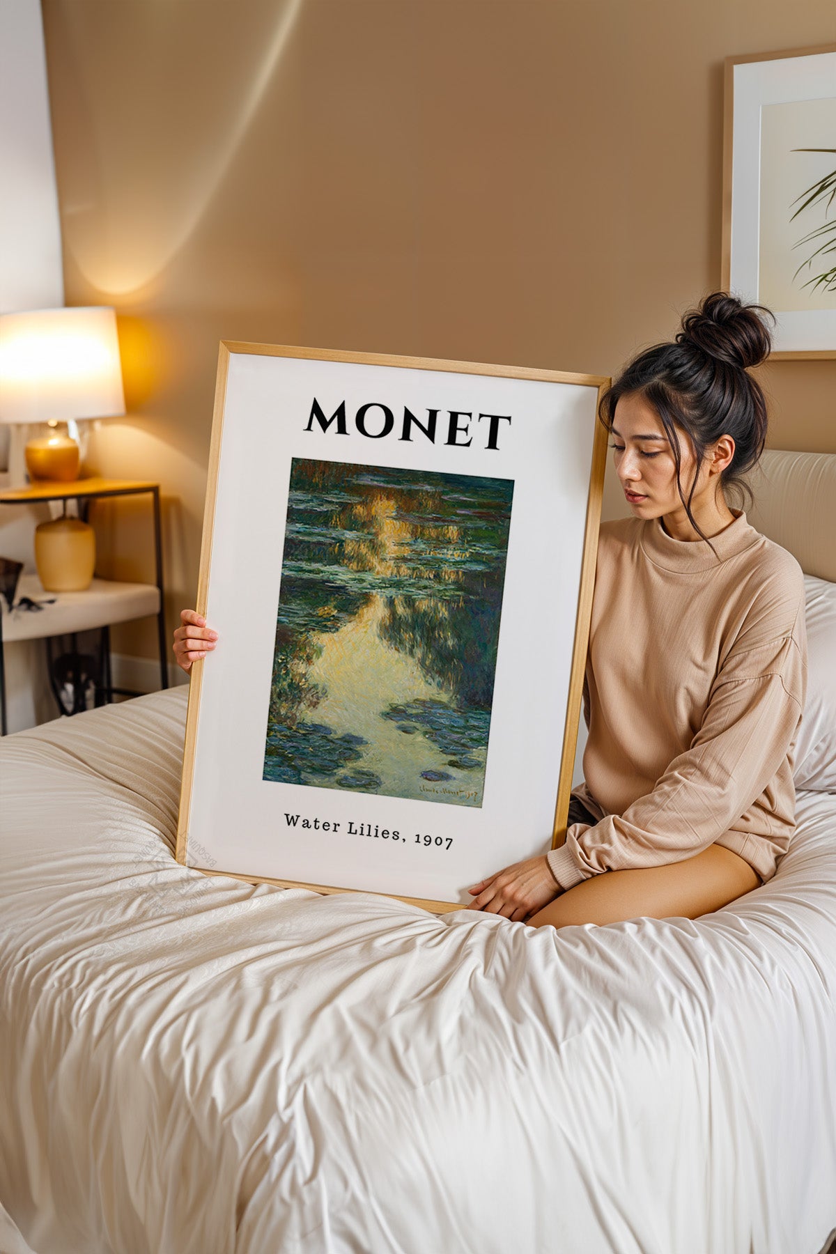 Claude Monet Serisi Ahşap Çerçeveli Poster, Tablo Duvar Dekoru No:11