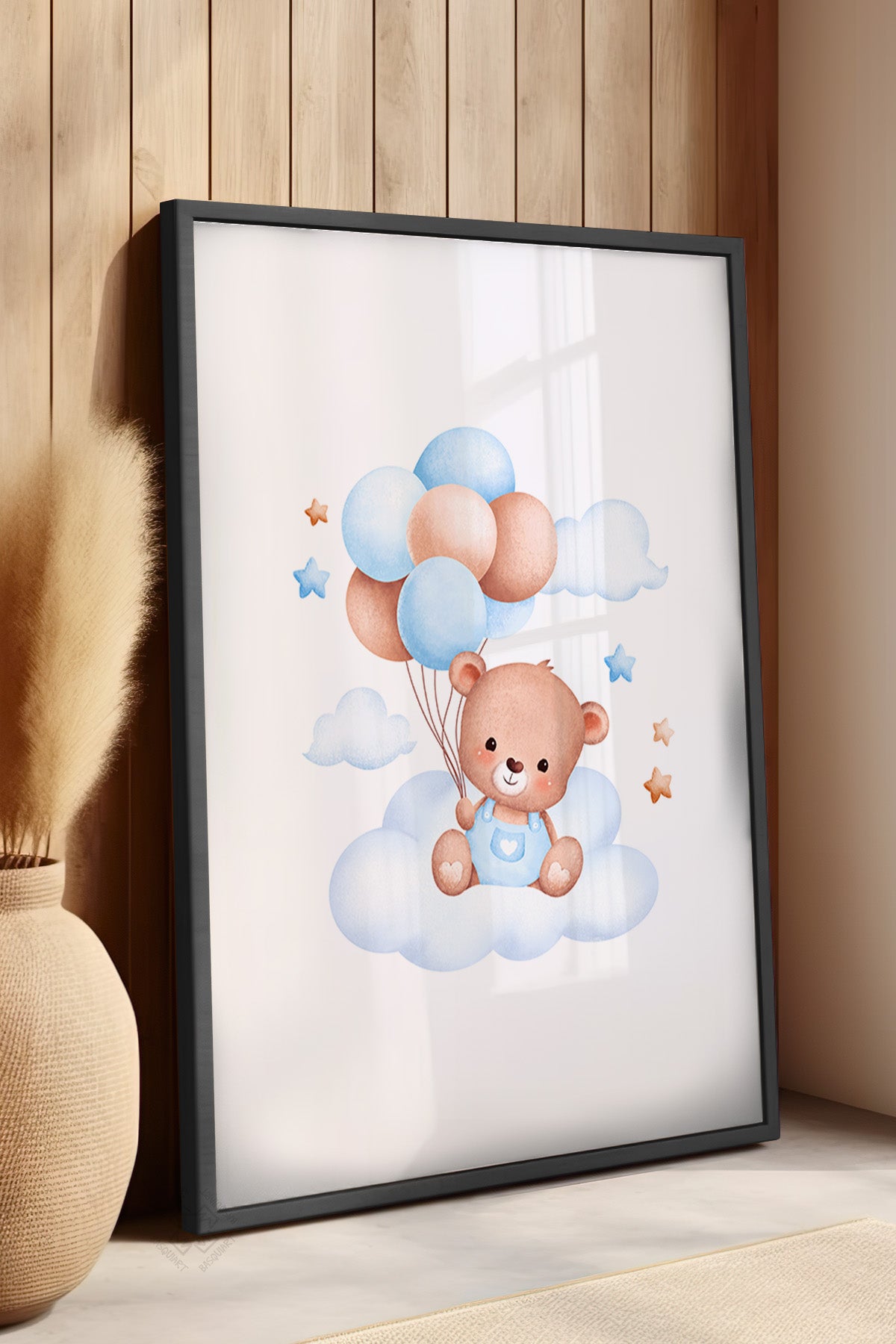 Çocuk Odası, Bebek Odası Siyah Çerçeveli Poster, Tablo No:1
