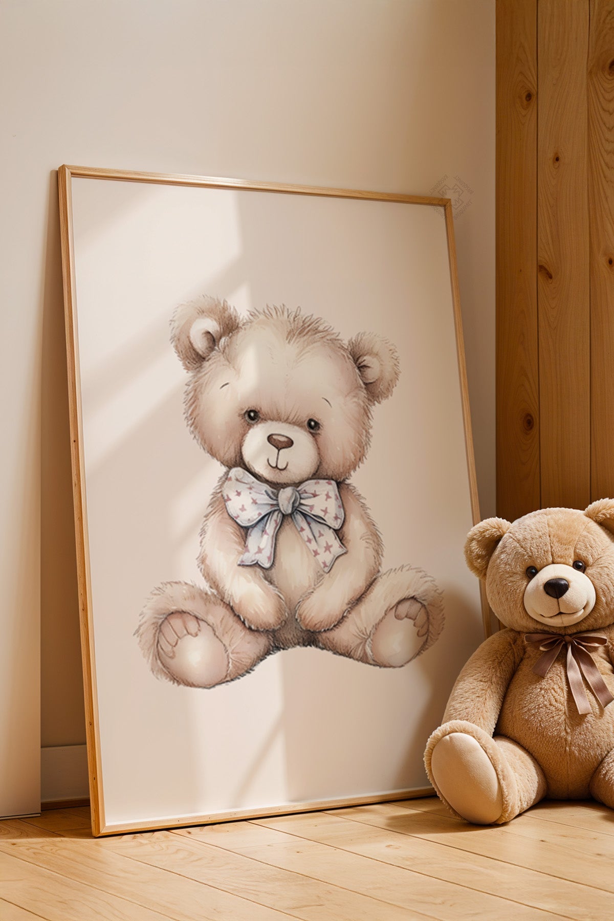 Çocuk Odası, Bebek Odası Ahşap Çerçeveli Poster, Tablo No:57