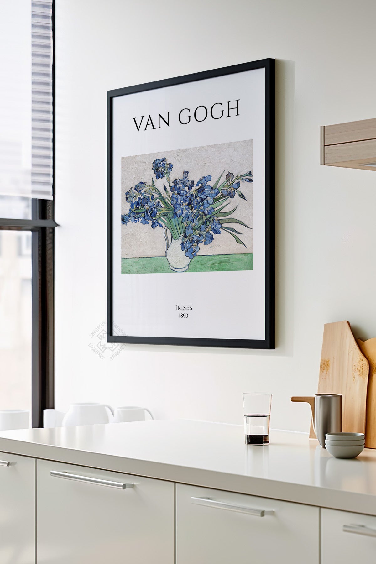 Vincent Van Gogh Serisi Siyah Çerçeveli Poster, Tablo Duvar Dekoru No:3