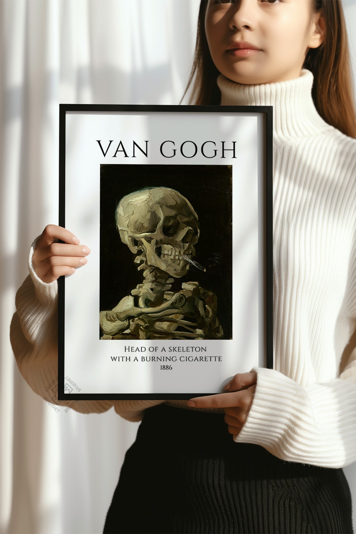 Vincent Van Gogh Serisi Siyah Çerçeveli Poster, Tablo Duvar Dekoru No:24
