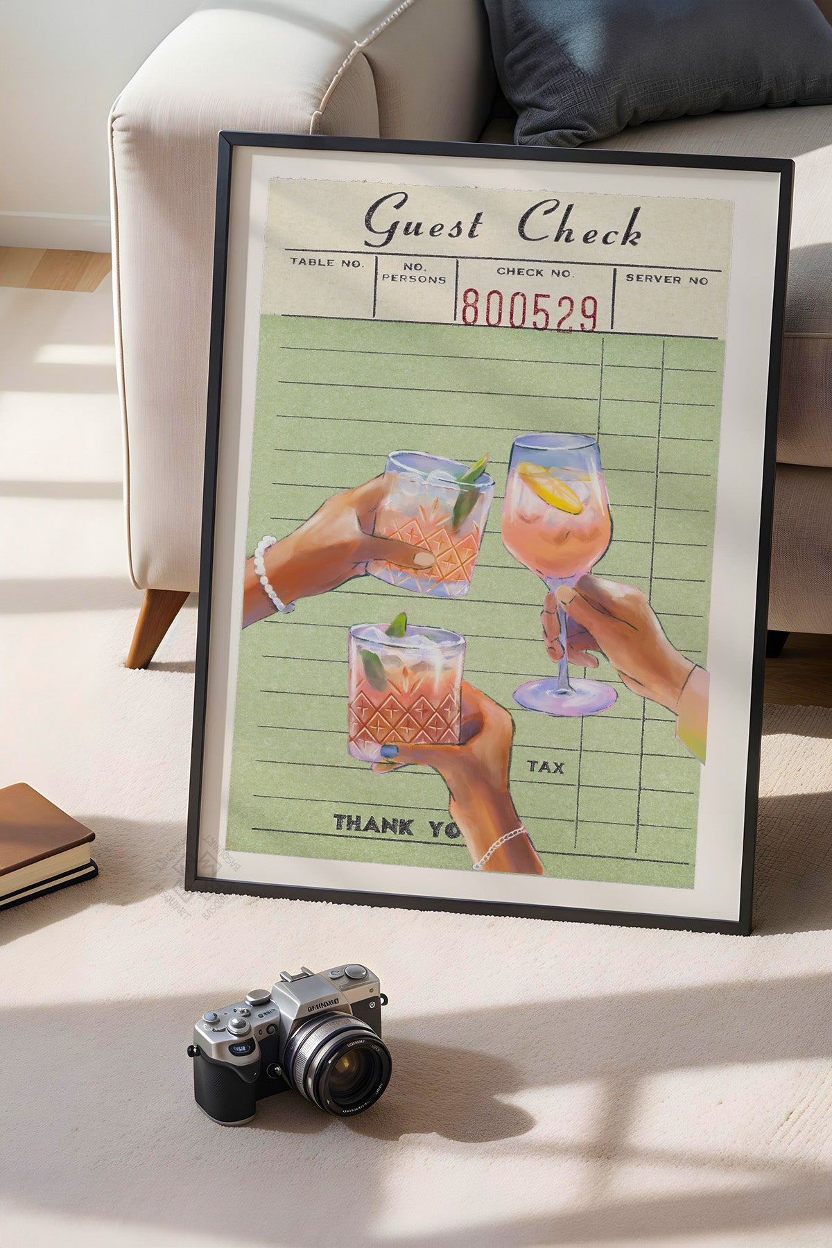 Lucky You Serisi Siyah Çerçeveli Poster, Tablo Duvar Dekoru No:136