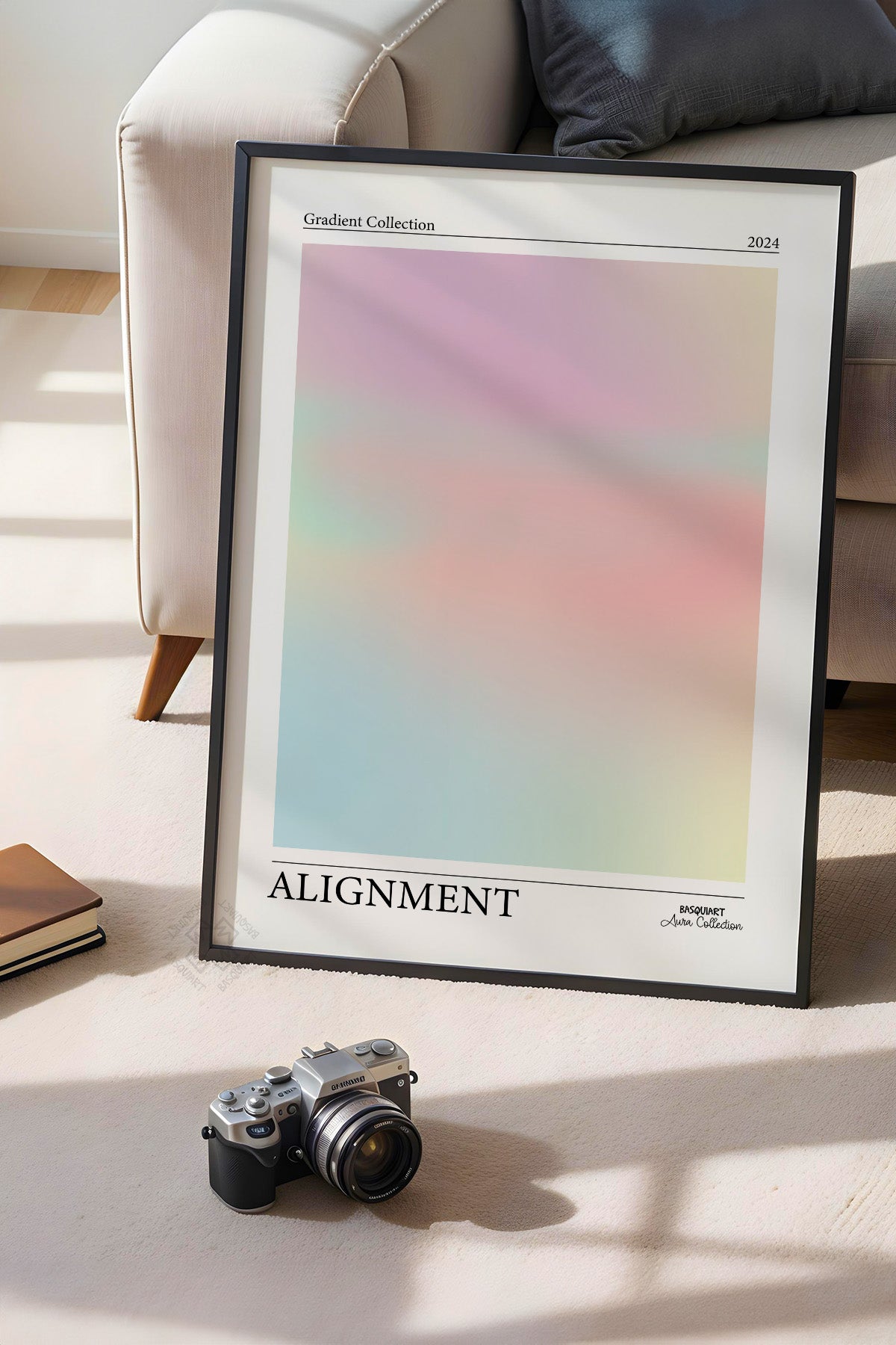 Aura Serisi Siyah Çerçeveli Poster, Tablo No:48