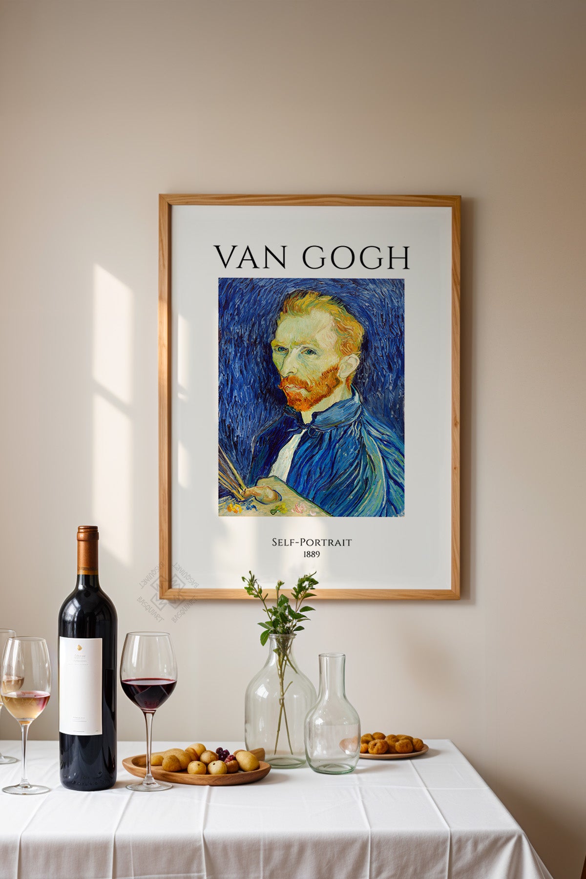 Vincent Van Gogh Serisi Ahşap Çerçeveli Poster, Tablo Duvar Dekoru No:27