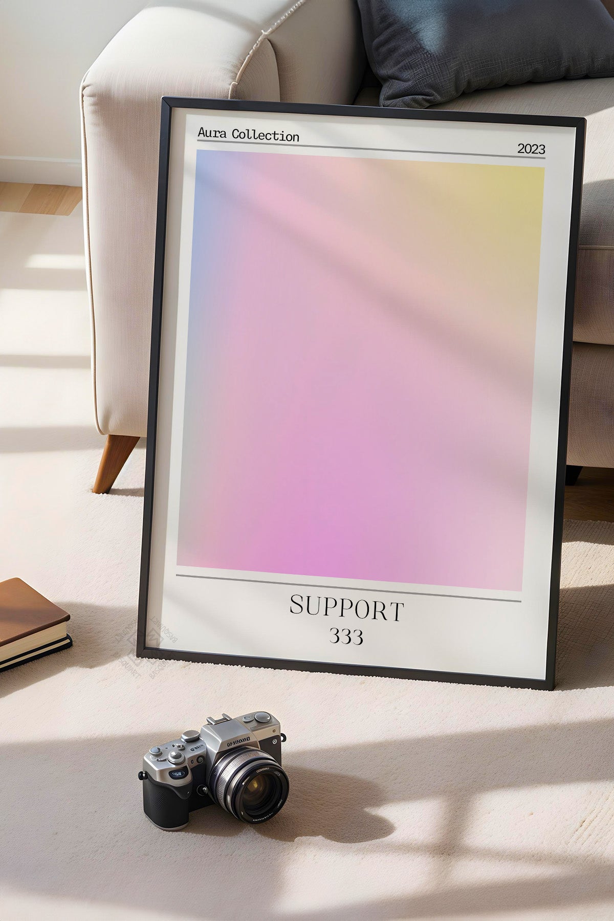 Aura Serisi Siyah Çerçeveli Poster, Tablo No:185