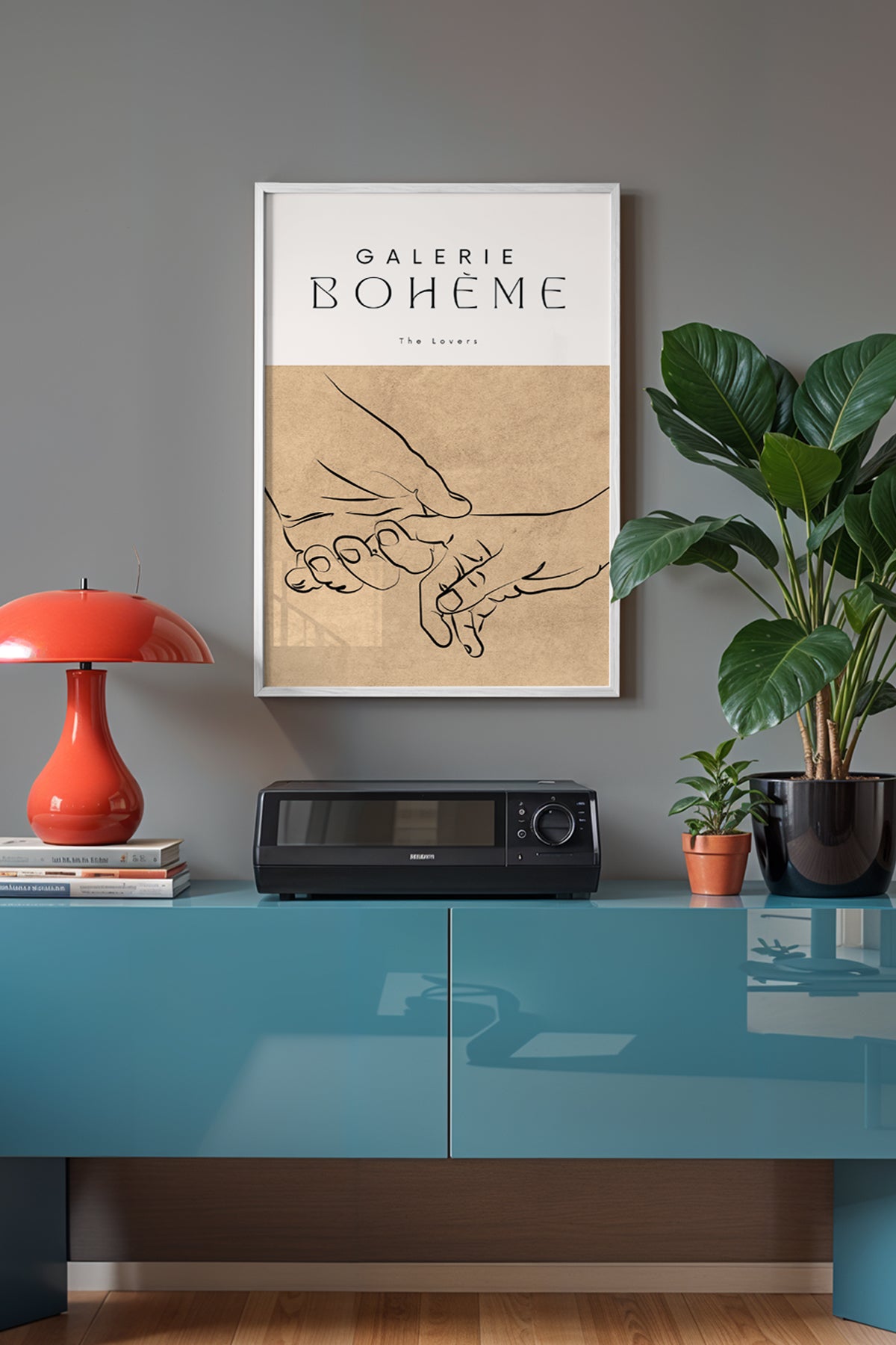 Bohemian Serisi Beyaz Çerçeveli Poster, Tablo No:70