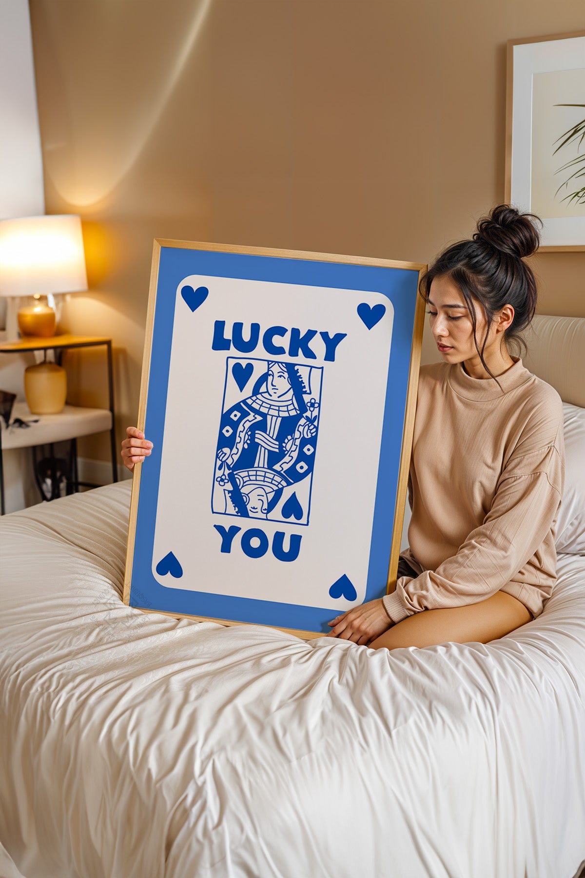 Lucky You Serisi Ahşap Çerçeveli Poster, Tablo Duvar Dekoru No:23
