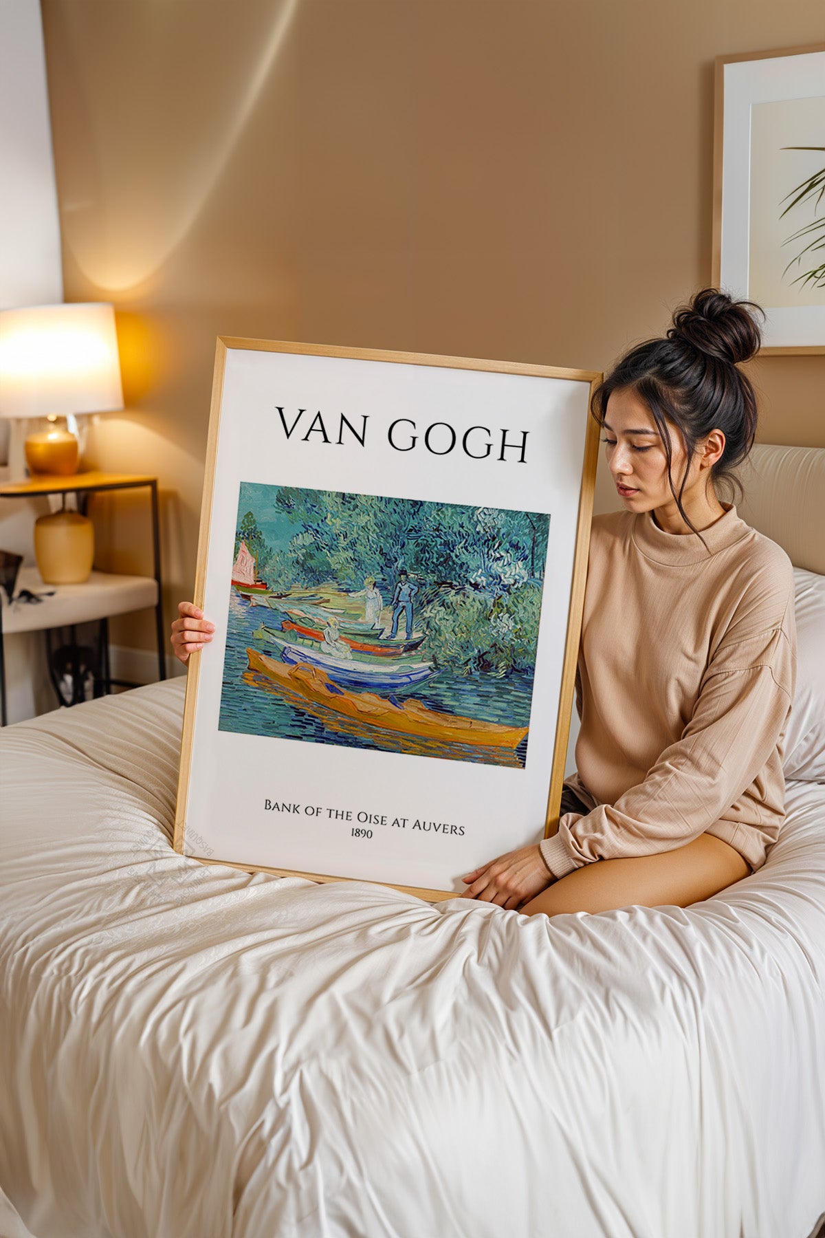 Vincent Van Gogh Serisi Ahşap Çerçeveli Poster, Tablo Duvar Dekoru No:10