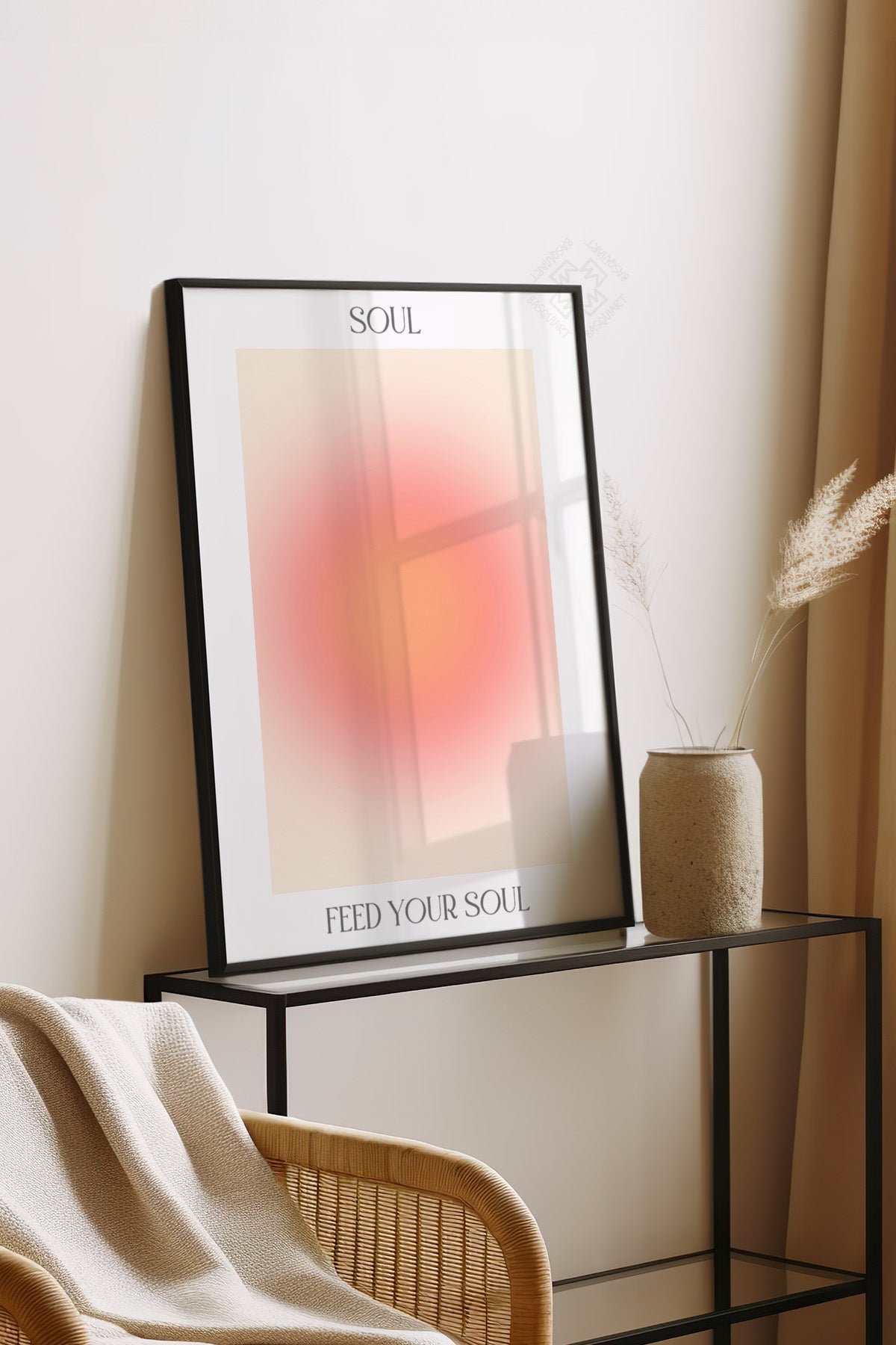 Aura Serisi Siyah Çerçeveli Poster, Tablo No:142