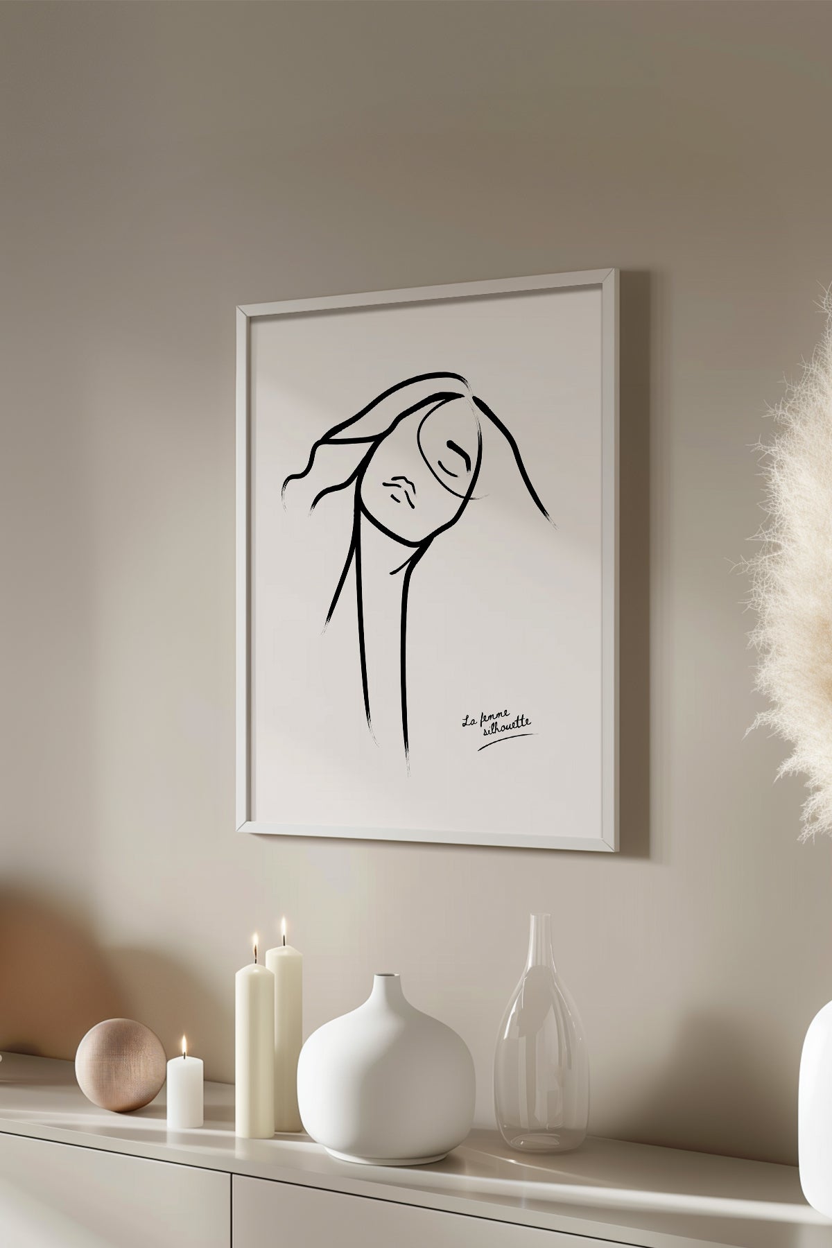 Bohemian Serisi Beyaz Çerçeveli Poster, Tablo No:86
