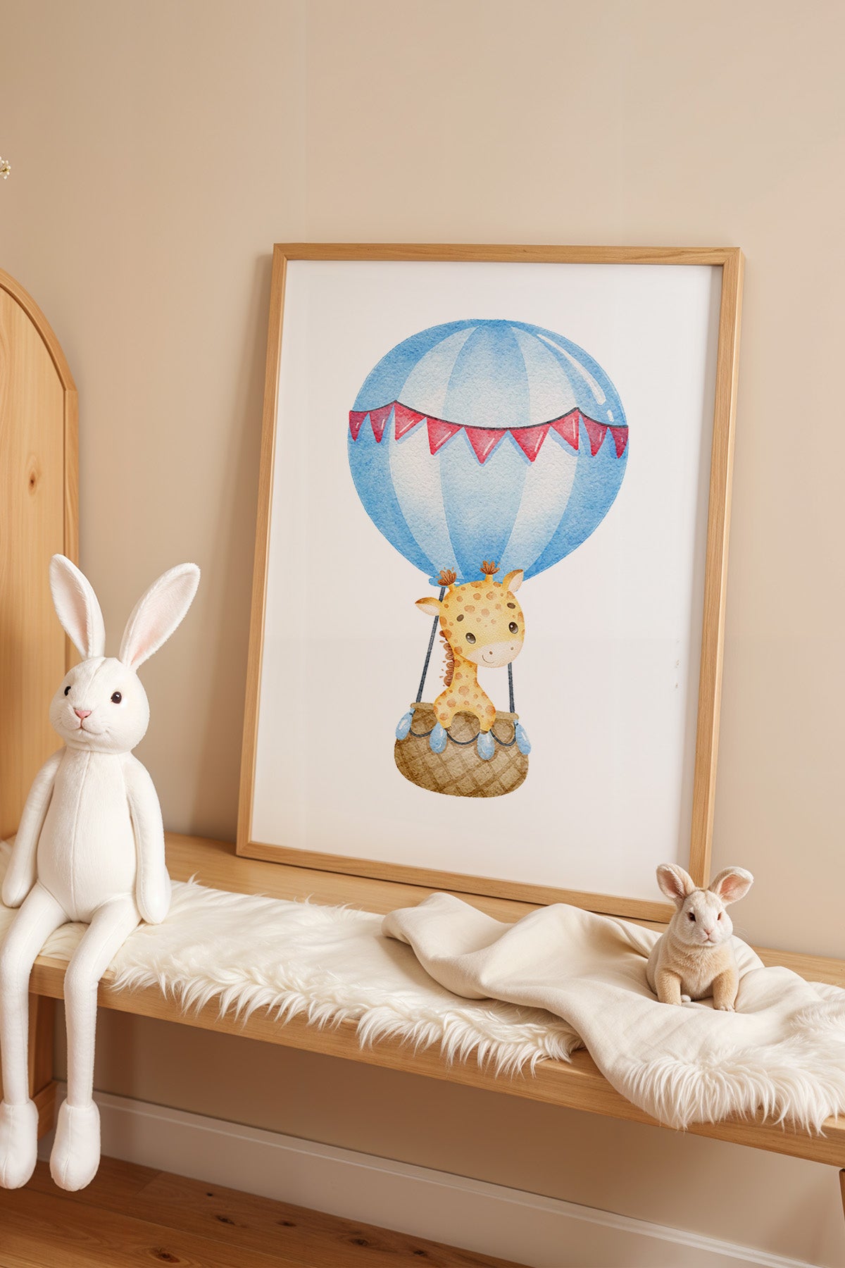 Çocuk Odası, Bebek Odası Ahşap Çerçeveli Poster, Tablo No:7