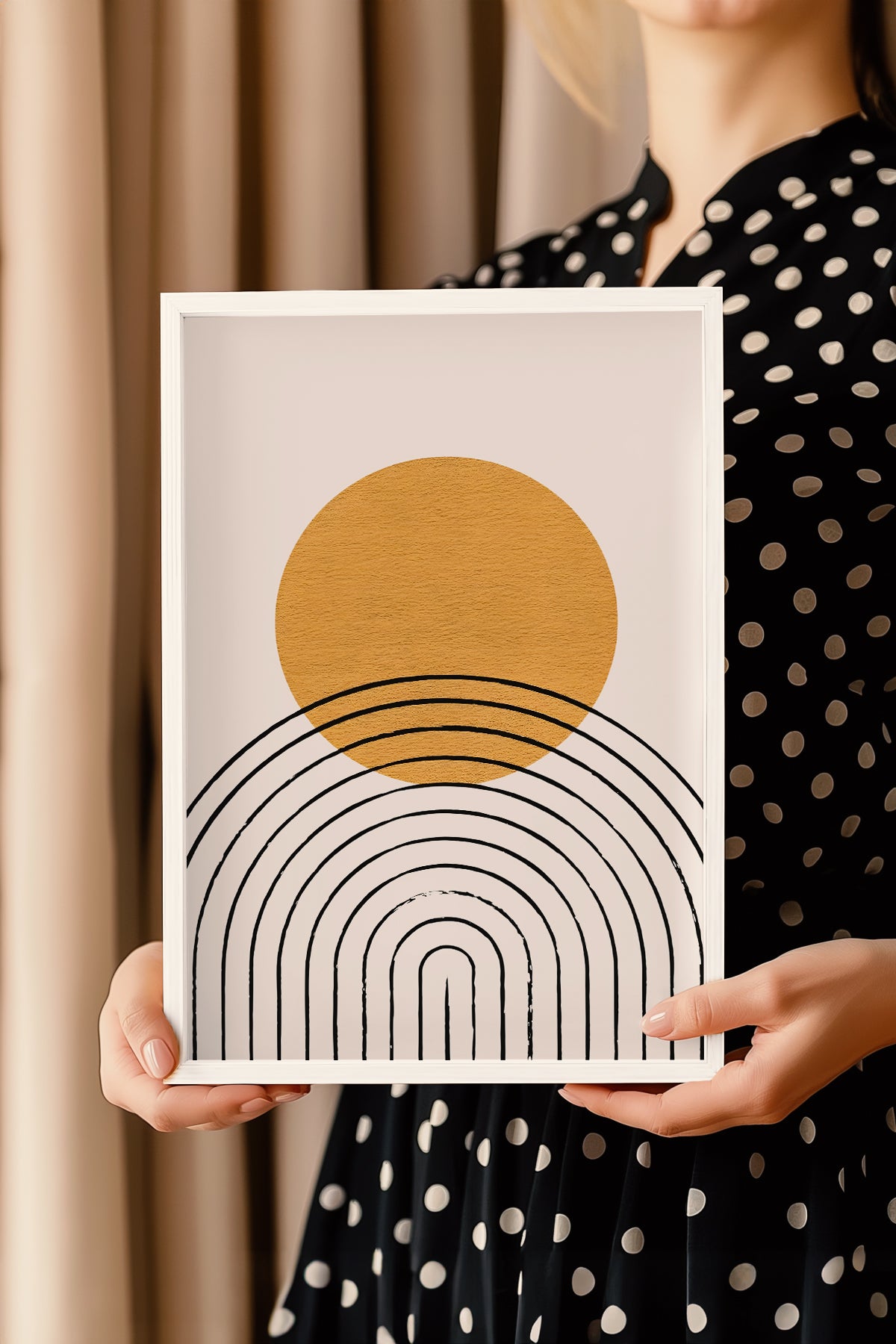 Bohemian Serisi Beyaz Çerçeveli Poster, Tablo No:22