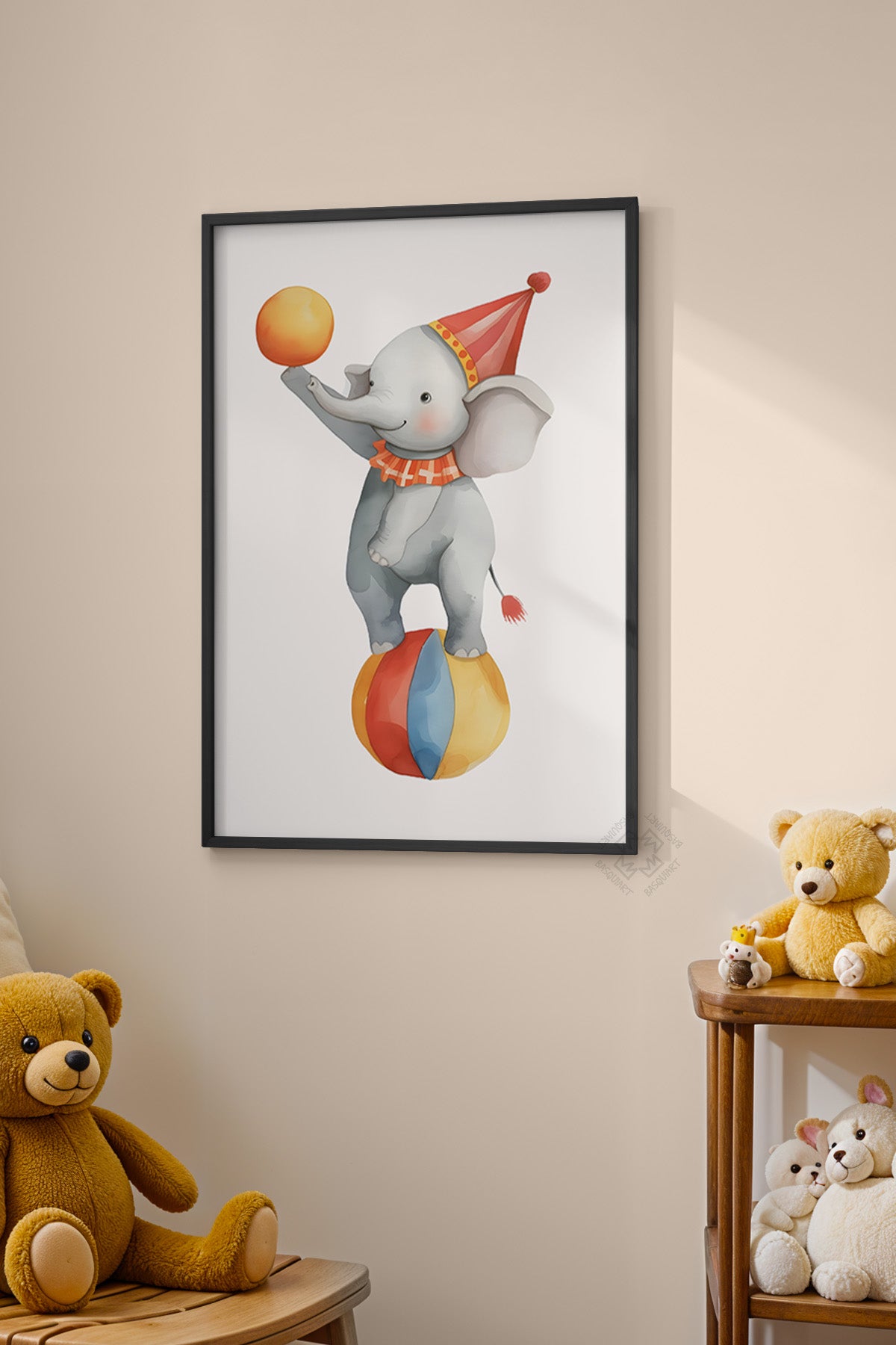 Çocuk Odası, Bebek Odası Siyah Çerçeveli Poster, Tablo No:87