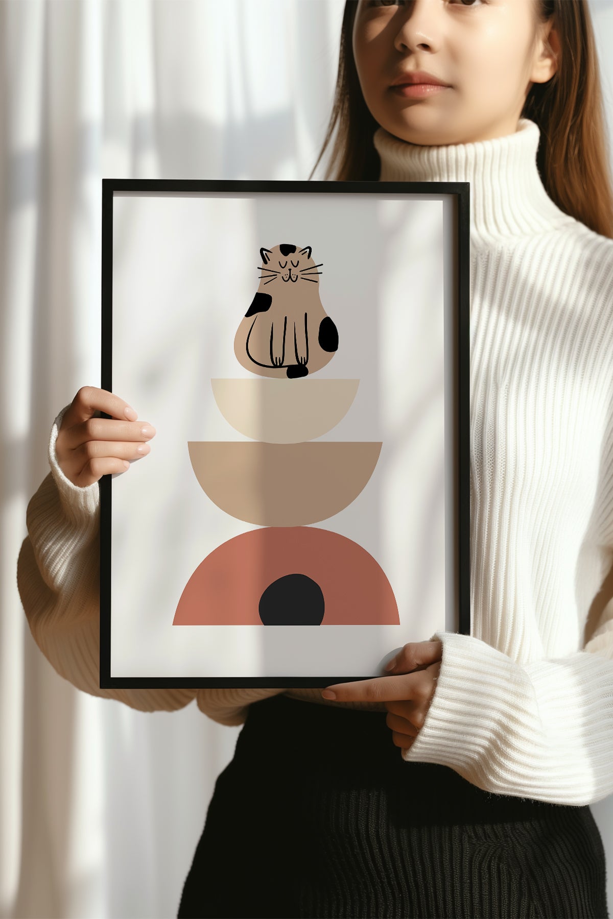 Bohemian Serisi Siyah Çerçeveli Poster, Tablo No:19