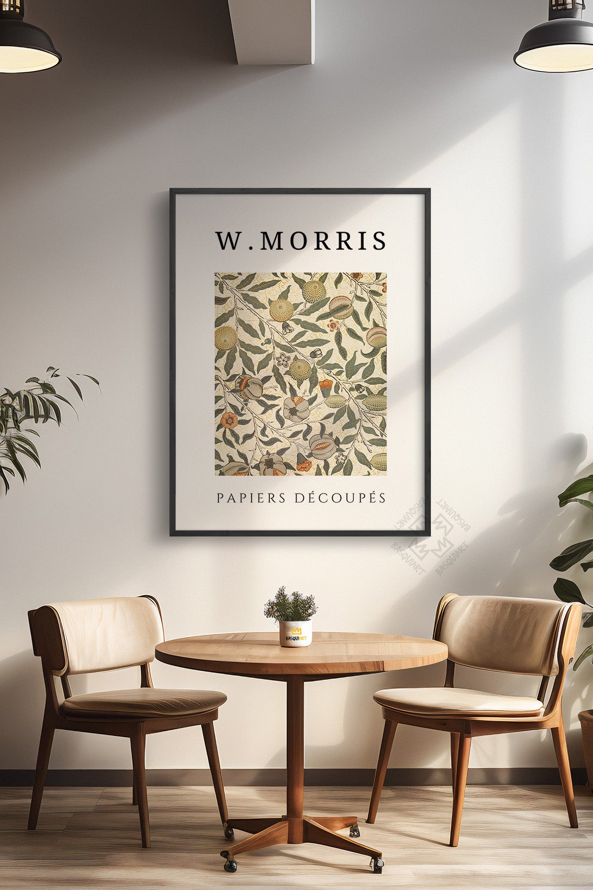 William Morris Serisi Siyah Çerçeveli Poster, Tablo Duvar Dekoru No:6