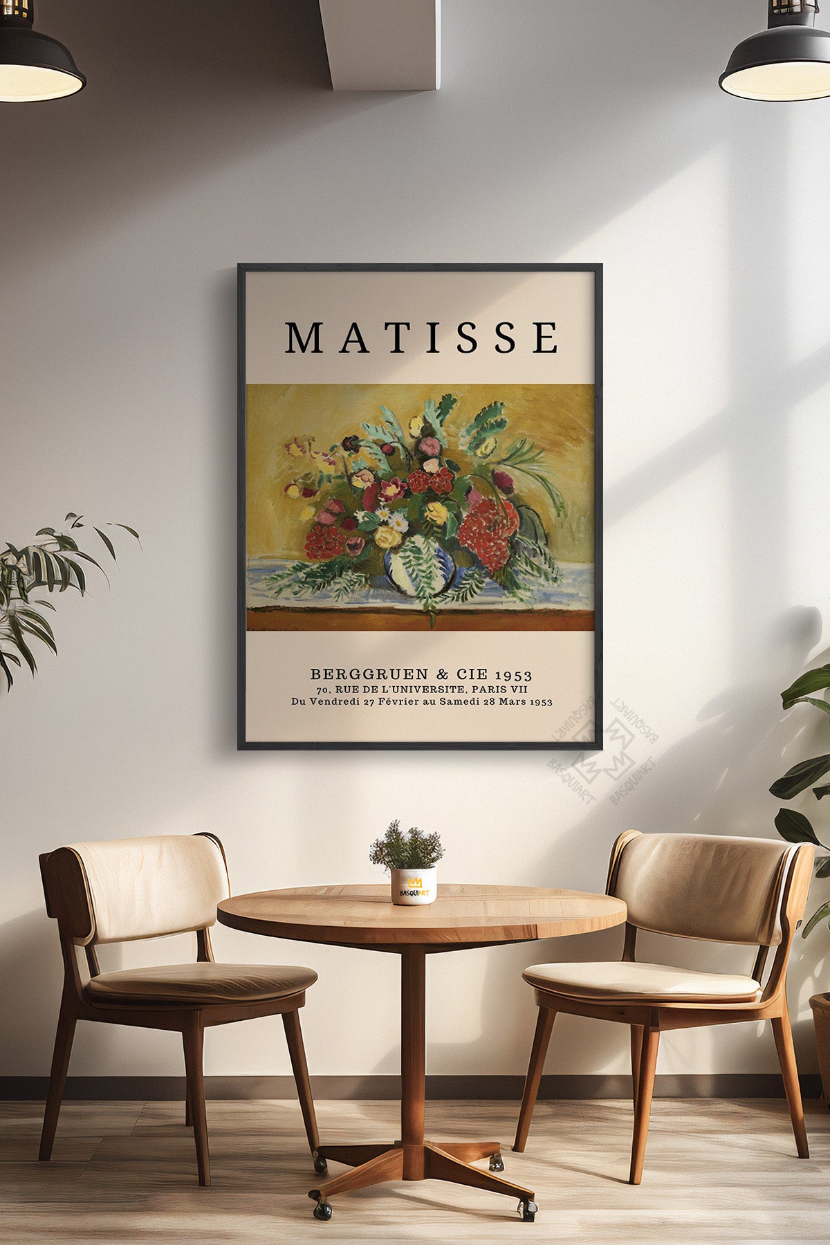 Henri Matisse Serisi Siyah Çerçeveli Poster, Tablo Duvar Dekoru No:2