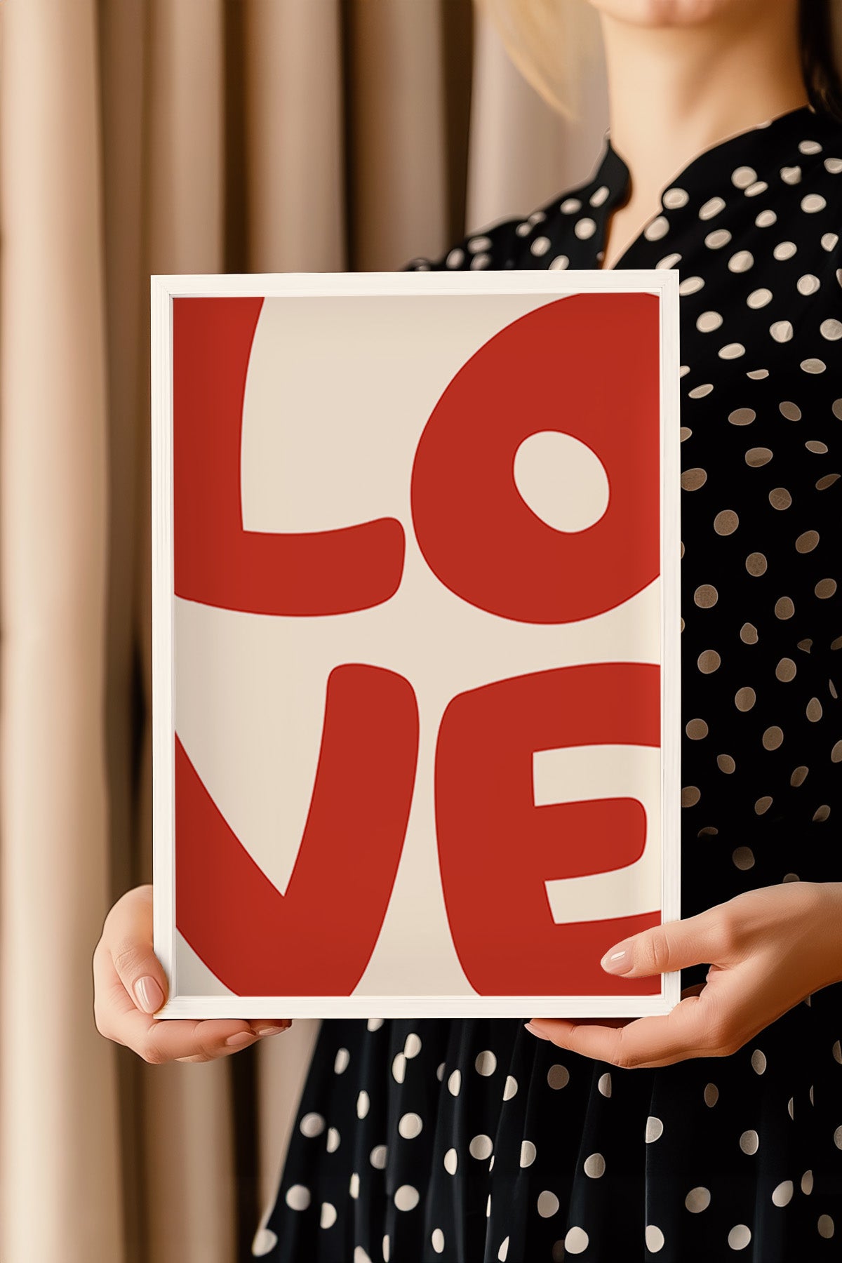 Lucky You Serisi Beyaz Çerçeveli Poster, Tablo Duvar Dekoru No:64