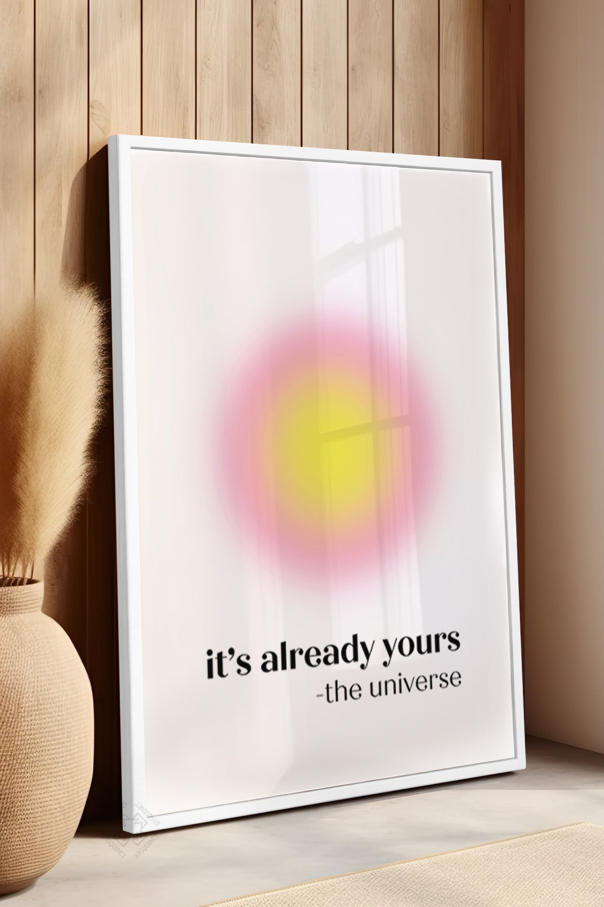 Aura Serisi Beyaz Çerçeveli Poster, Tablo No:92
