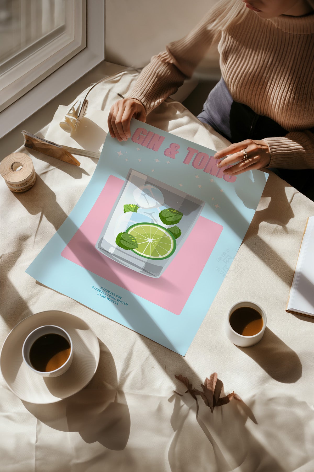 Kokteyl Serisi Poster, Cafe, Restoran, Mutfak Duvar Dekoru No:57