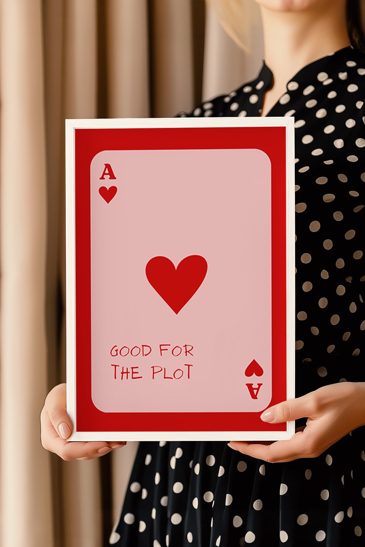 Lucky You Serisi Beyaz Çerçeveli Poster, Tablo Duvar Dekoru No:80