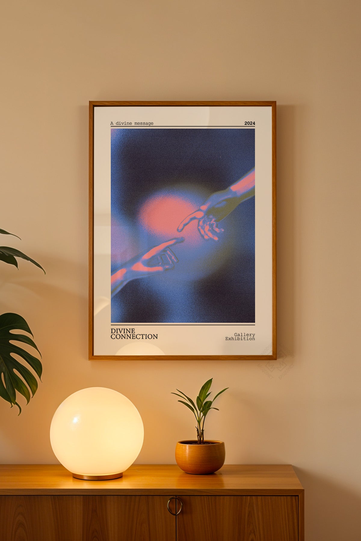 Aura Serisi Ahşap Çerçeveli Poster, Tablo No:64