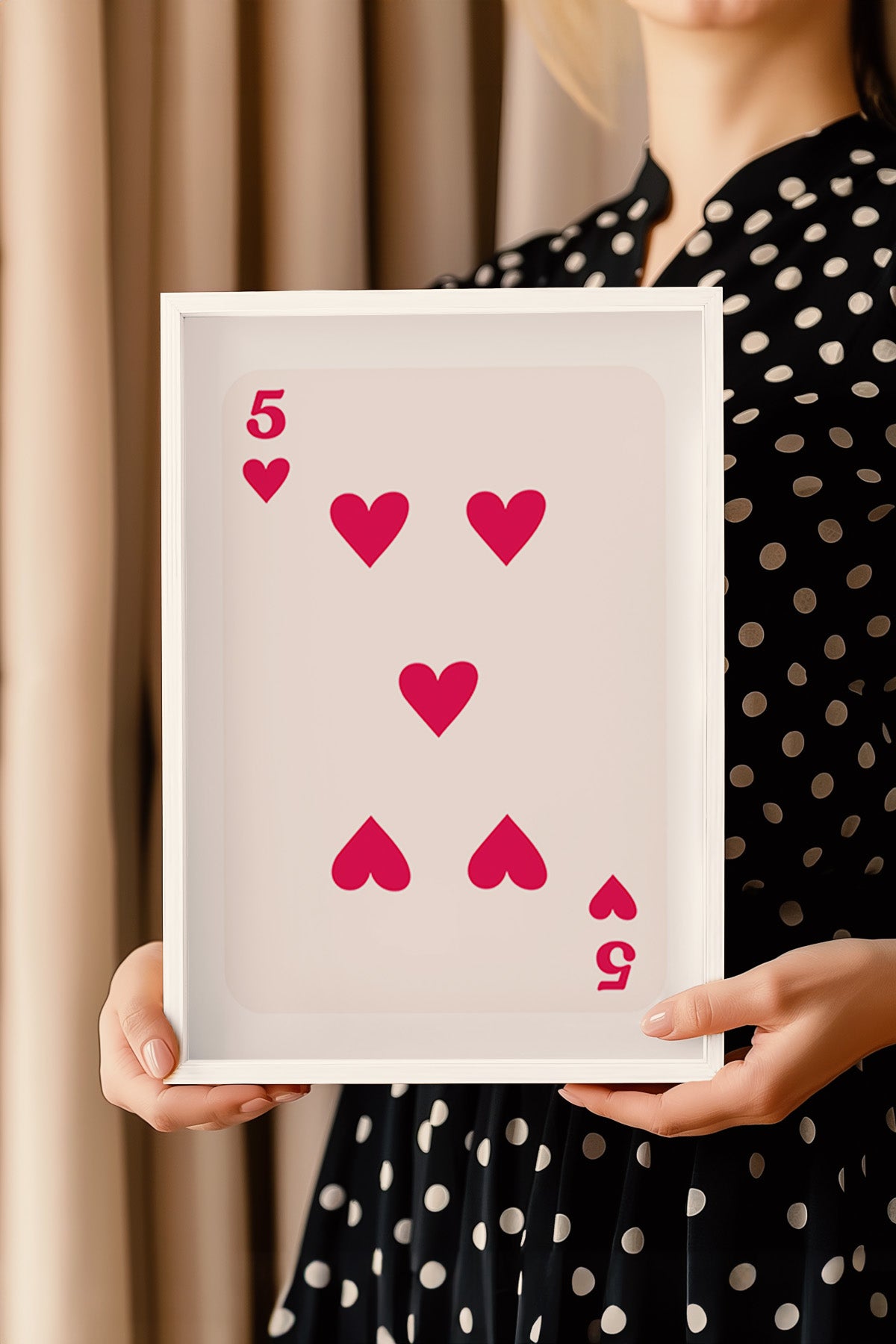 Lucky You Serisi Beyaz Çerçeveli Poster, Tablo Duvar Dekoru No:98