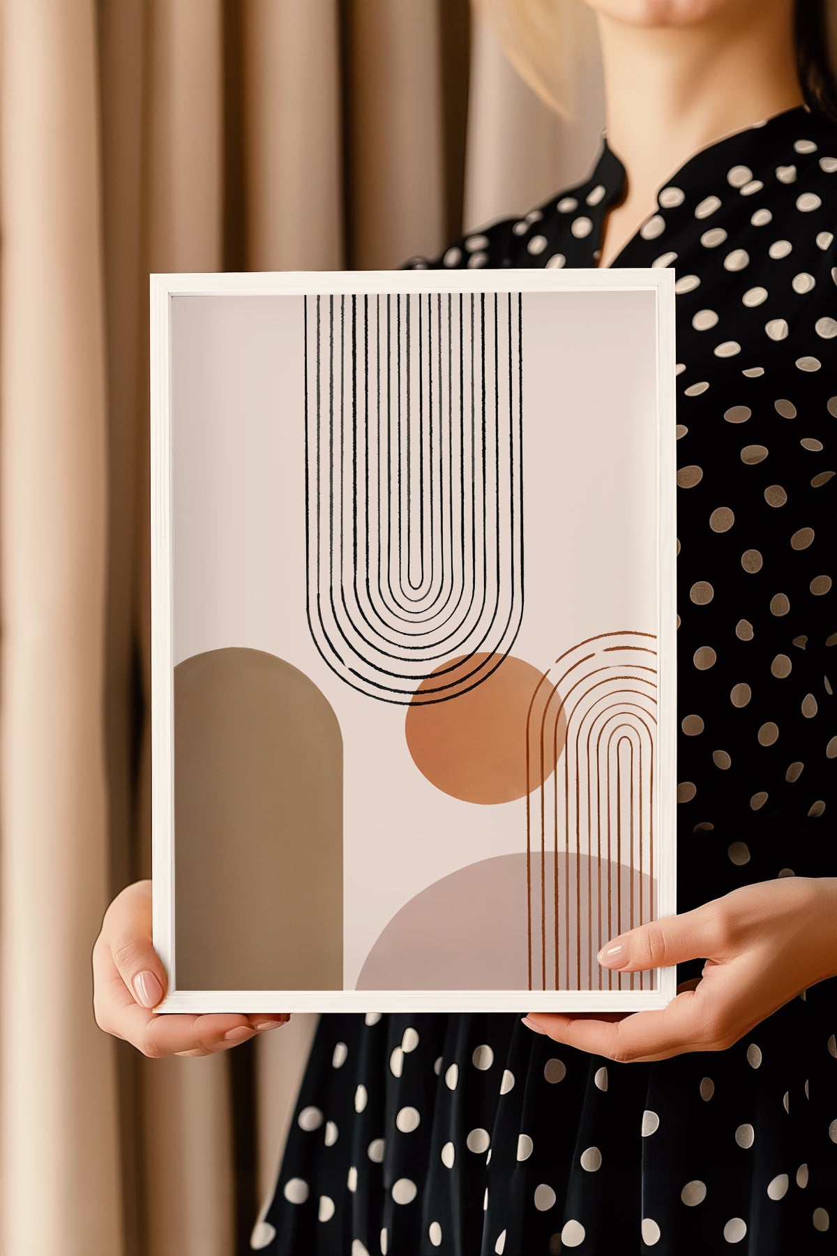 Bohemian Serisi Beyaz Çerçeveli Poster, Tablo No:26