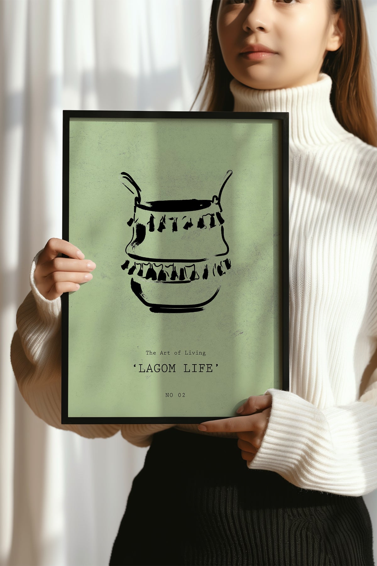 Bohemian Serisi Siyah Çerçeveli Poster, Tablo No:65