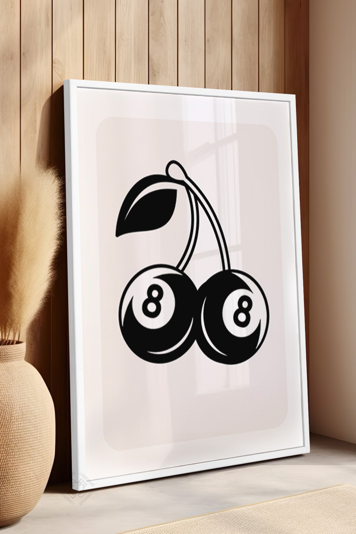 Lucky You Serisi Beyaz Çerçeveli Poster, Tablo Duvar Dekoru No:114