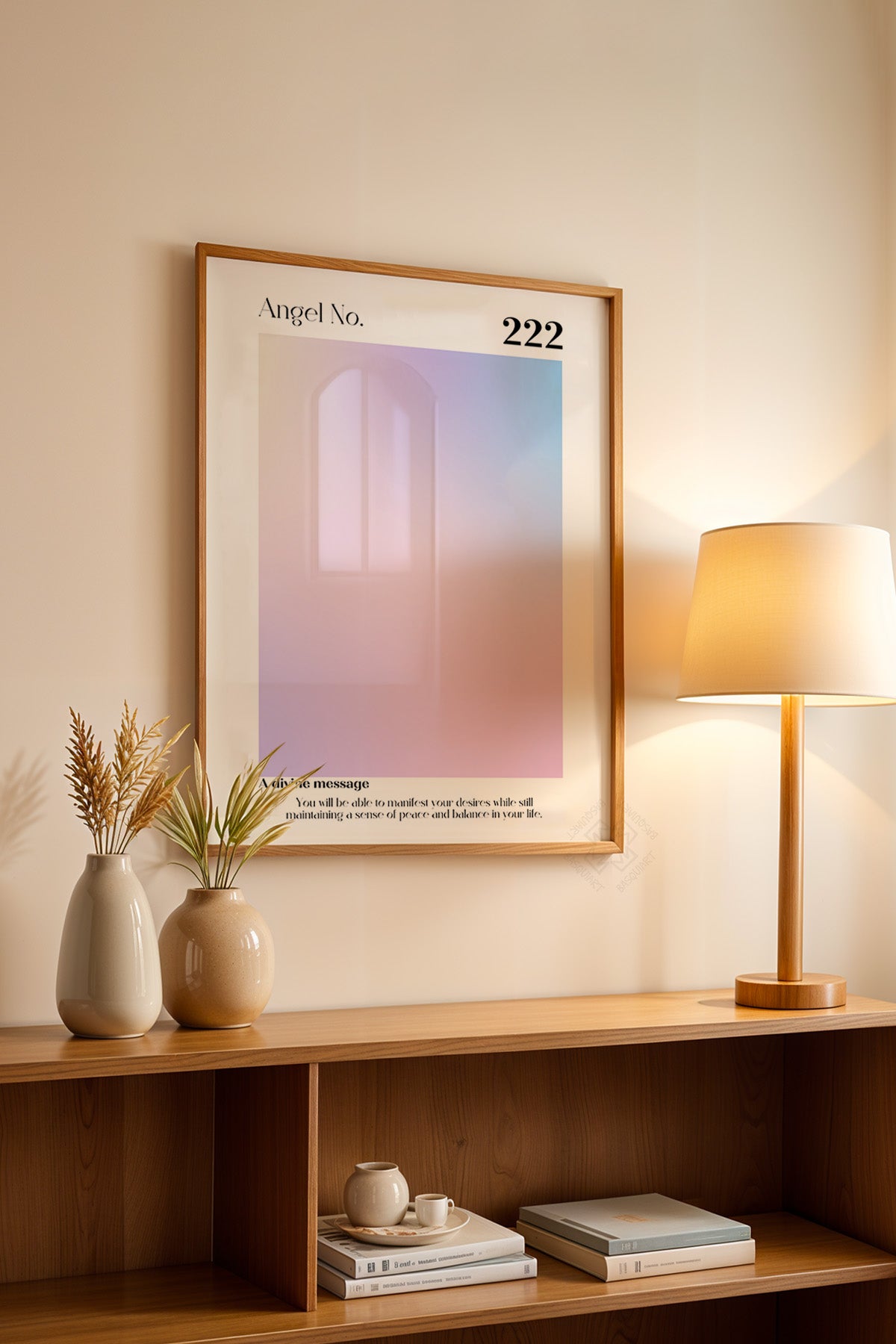 Aura Serisi Ahşap Çerçeveli Poster, Tablo No:68