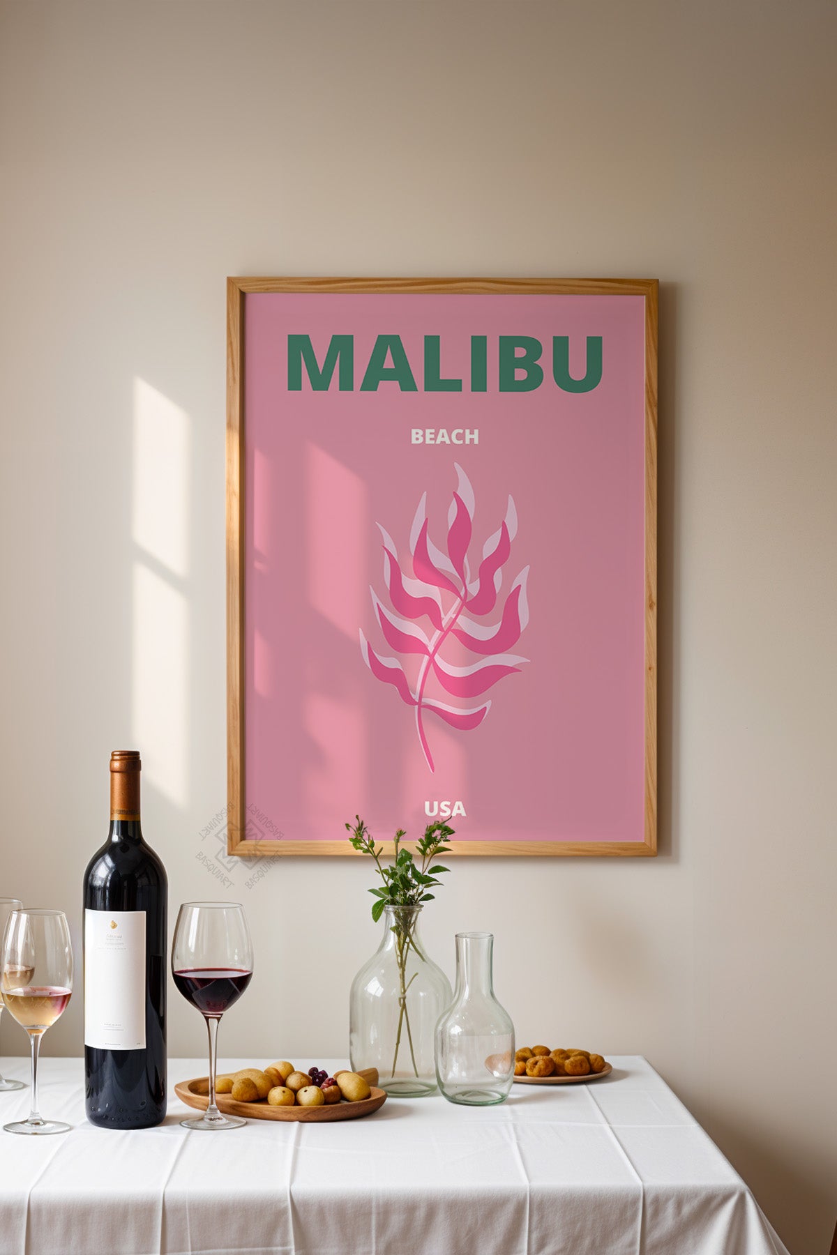 Şehir Serisi Ahşap Çerçeveli Poster, Tablo Duvar Dekoru No:6