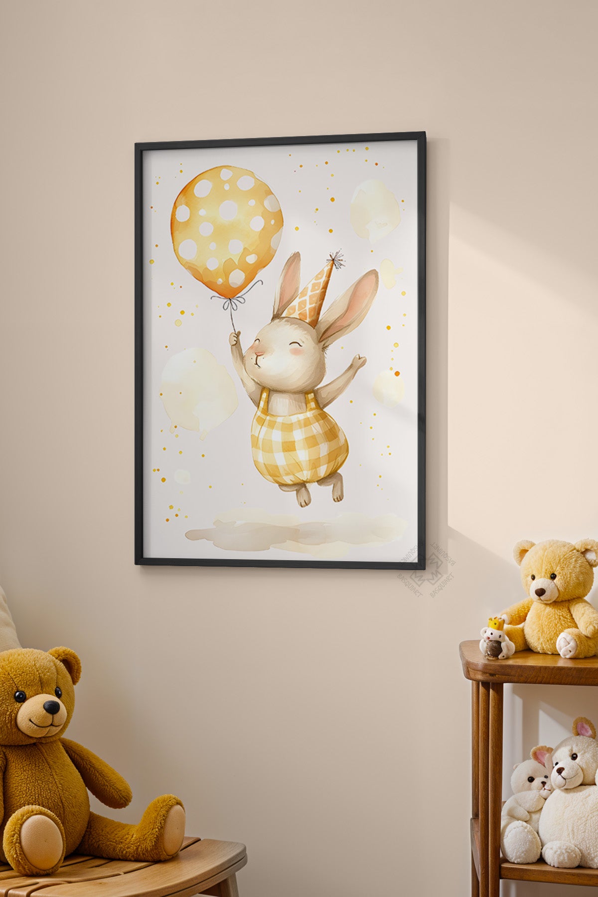 Çocuk Odası, Bebek Odası Siyah Çerçeveli Poster, Tablo No:58