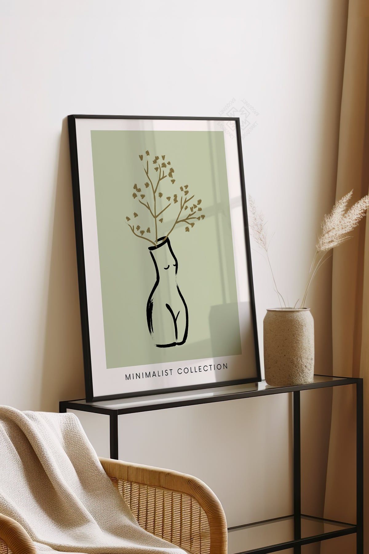 Bohemian Serisi Siyah Çerçeveli Poster, Tablo No:58