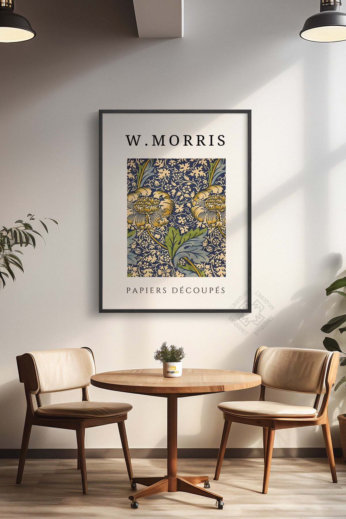 William Morris Serisi Siyah Çerçeveli Poster, Tablo Duvar Dekoru No:14