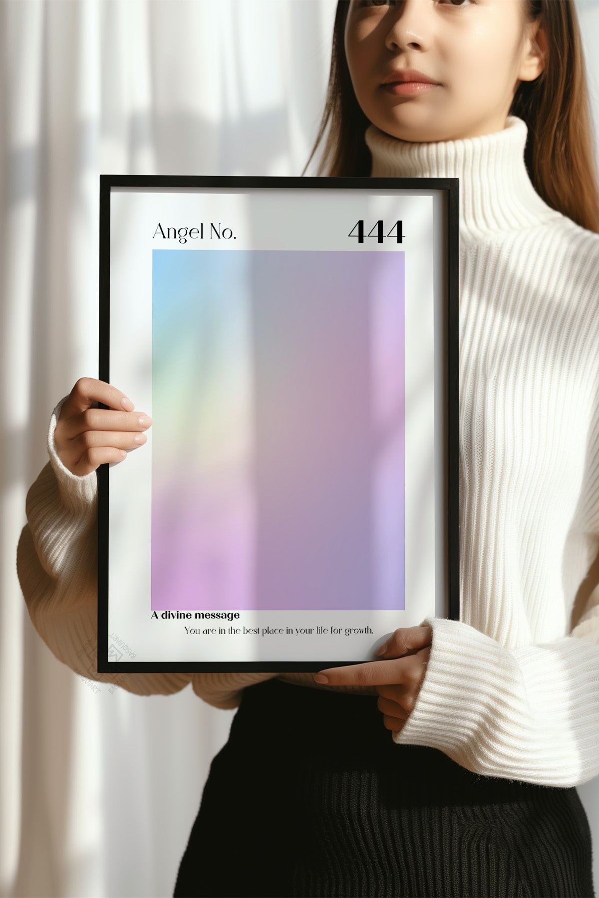 Aura Serisi Siyah Çerçeveli Poster, Tablo No:70