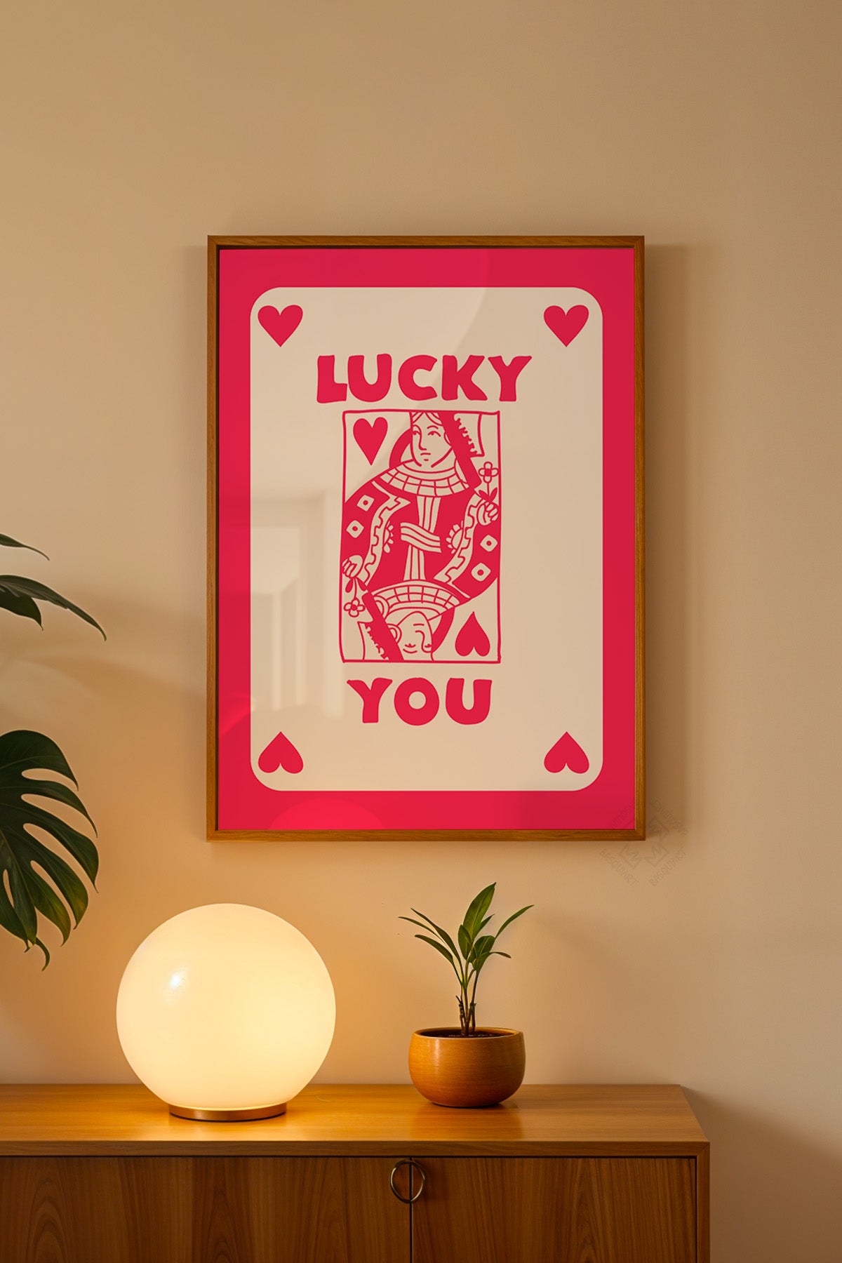 Lucky You Serisi Ahşap Çerçeveli Poster, Tablo Duvar Dekoru No:83