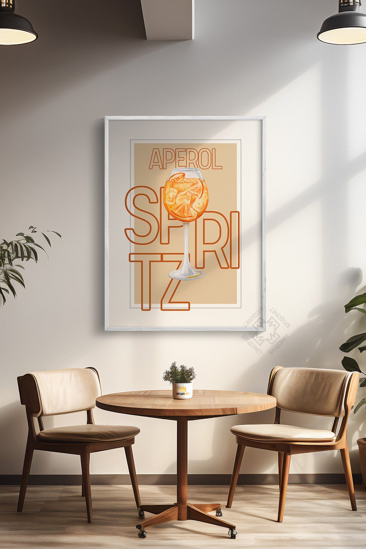 Kokteyl Serisi Beyaz Çerçeveli Poster, Tablo, Cafe, Restoran, Mutfak Duvar Dekoru No:43