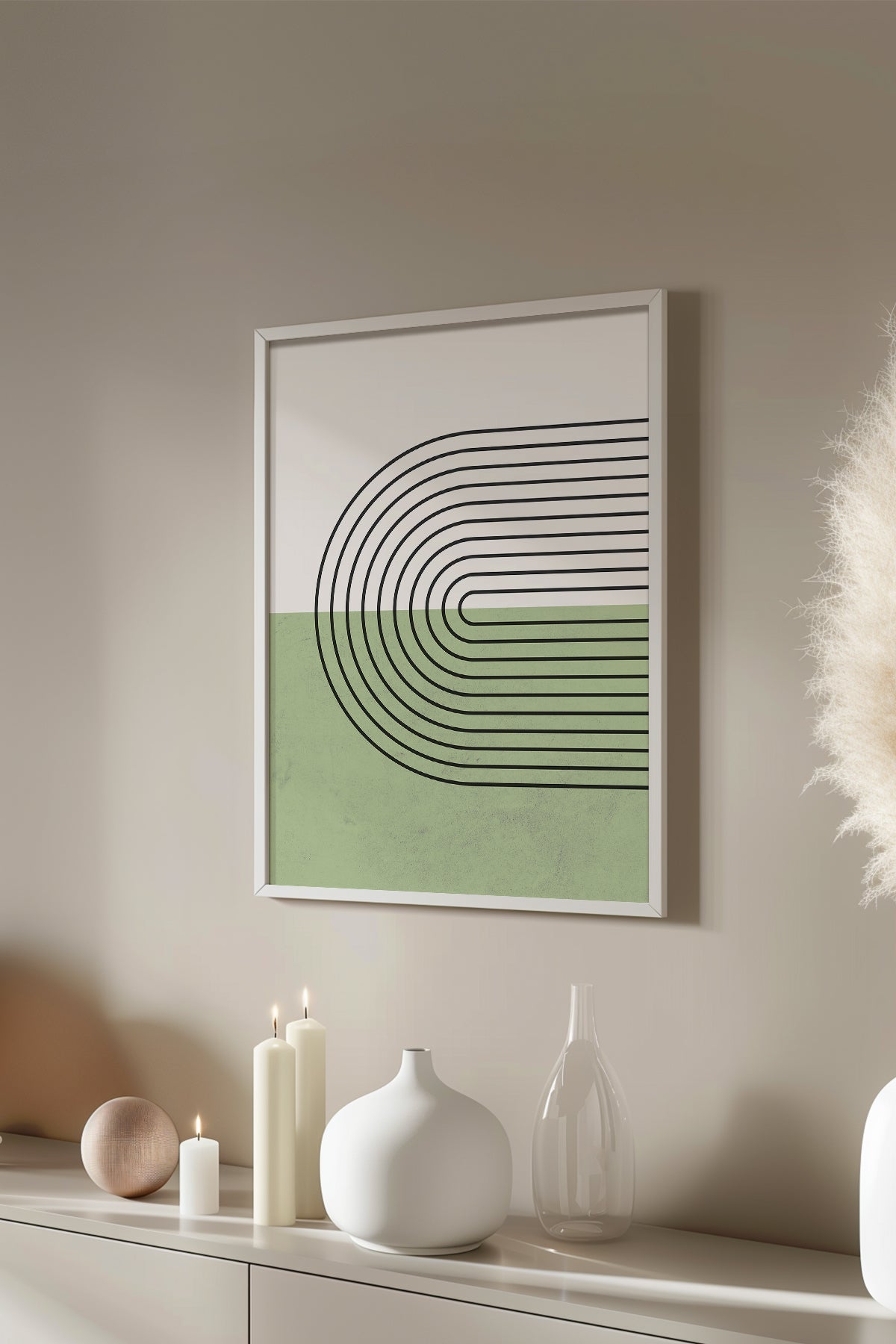 Bohemian Serisi Beyaz Çerçeveli Poster, Tablo No:49