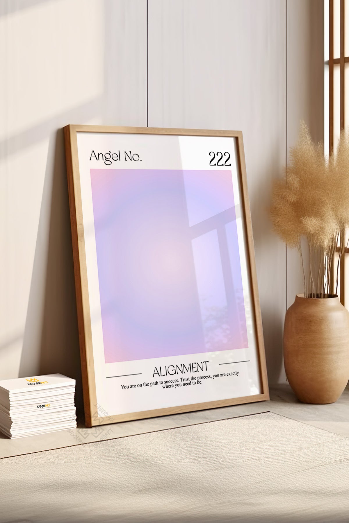 Aura Serisi Ahşap Çerçeveli Poster, Tablo No:6