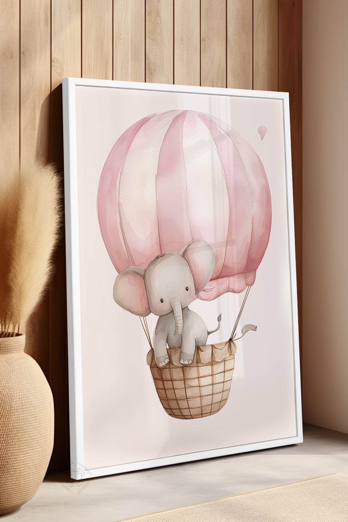 Çocuk Odası, Bebek Odası Beyaz Çerçeveli Poster, Tablo No:45